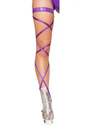 100 Shimmer Leg Strap with Attached Garter
