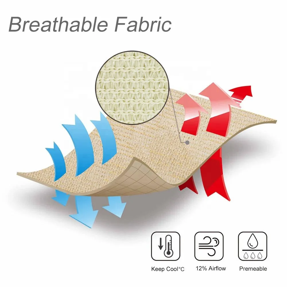 18'x'24' Rectangle Patio Sun Shade Sail（Sand Color）