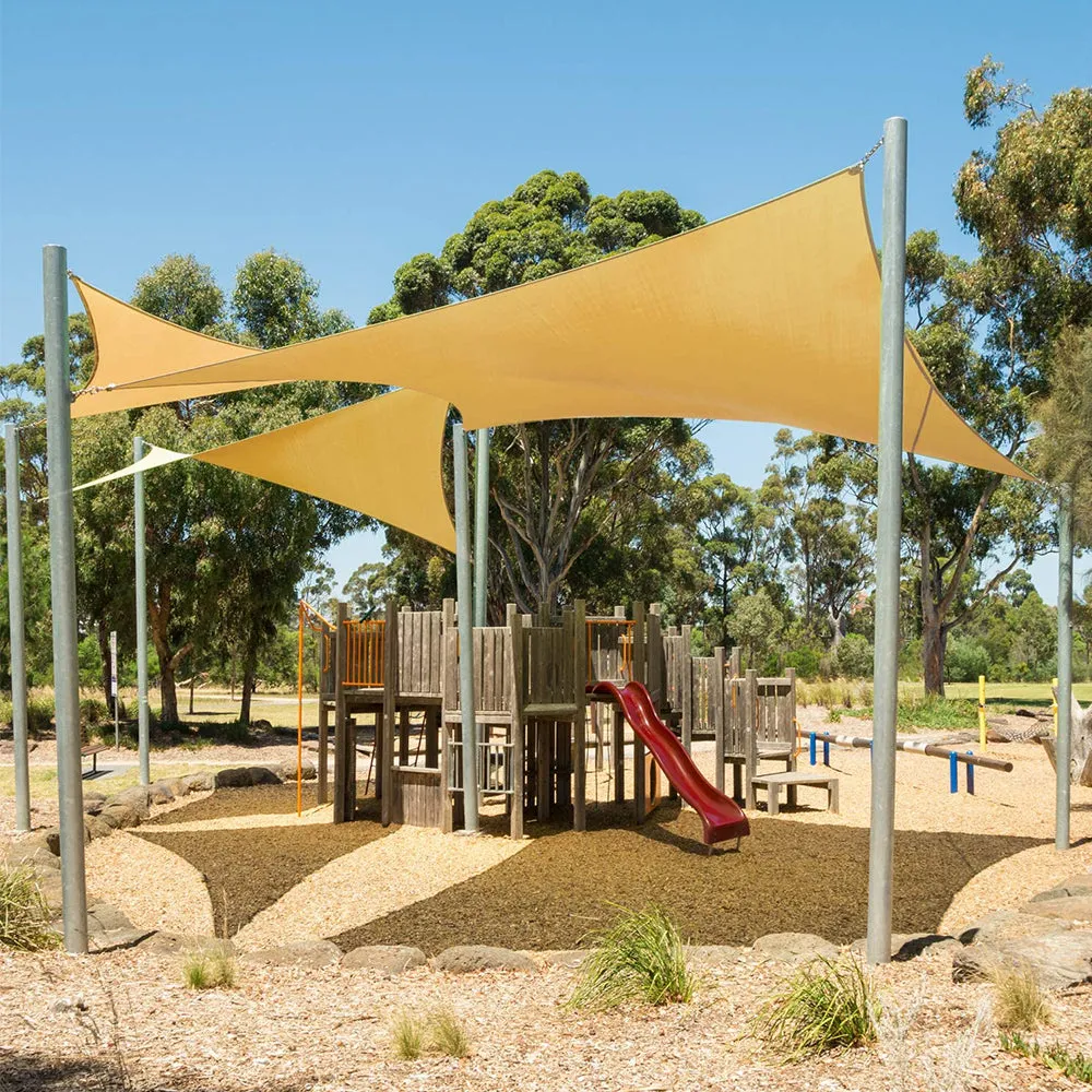 18'x'24' Rectangle Patio Sun Shade Sail（Sand Color）