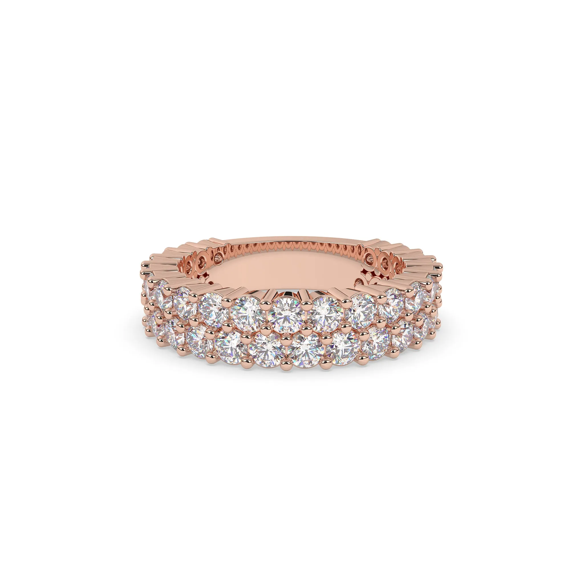 2 Row Diamond Band 7-Pointers