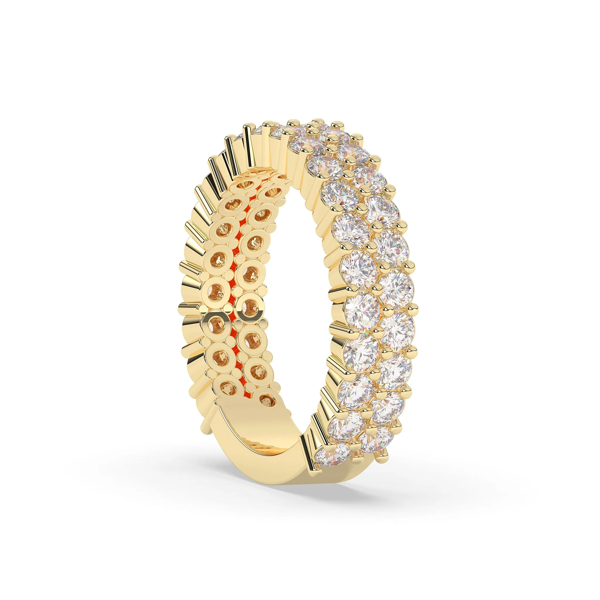2 Row Diamond Band 7-Pointers