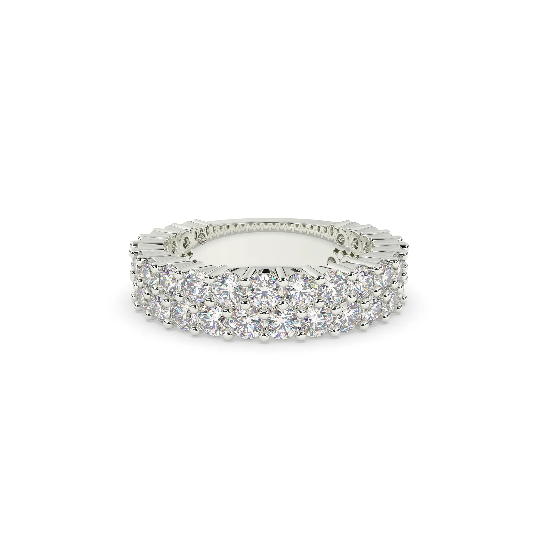 2 Row Diamond Band 7-Pointers