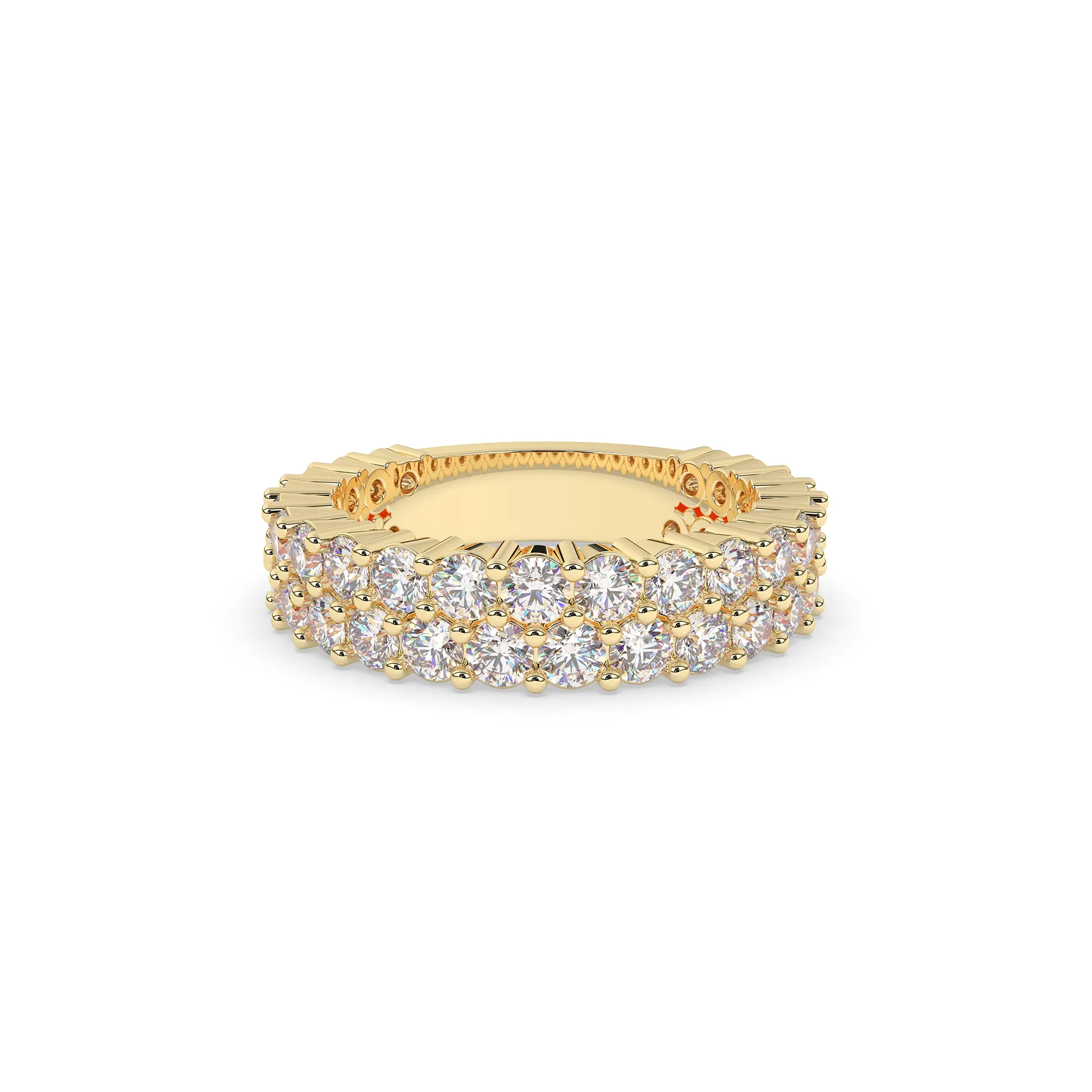 2 Row Diamond Band 7-Pointers