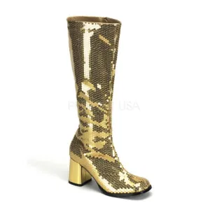 3" Sequins Knee Boots(SPECTACUL-300SQ Final Sale)