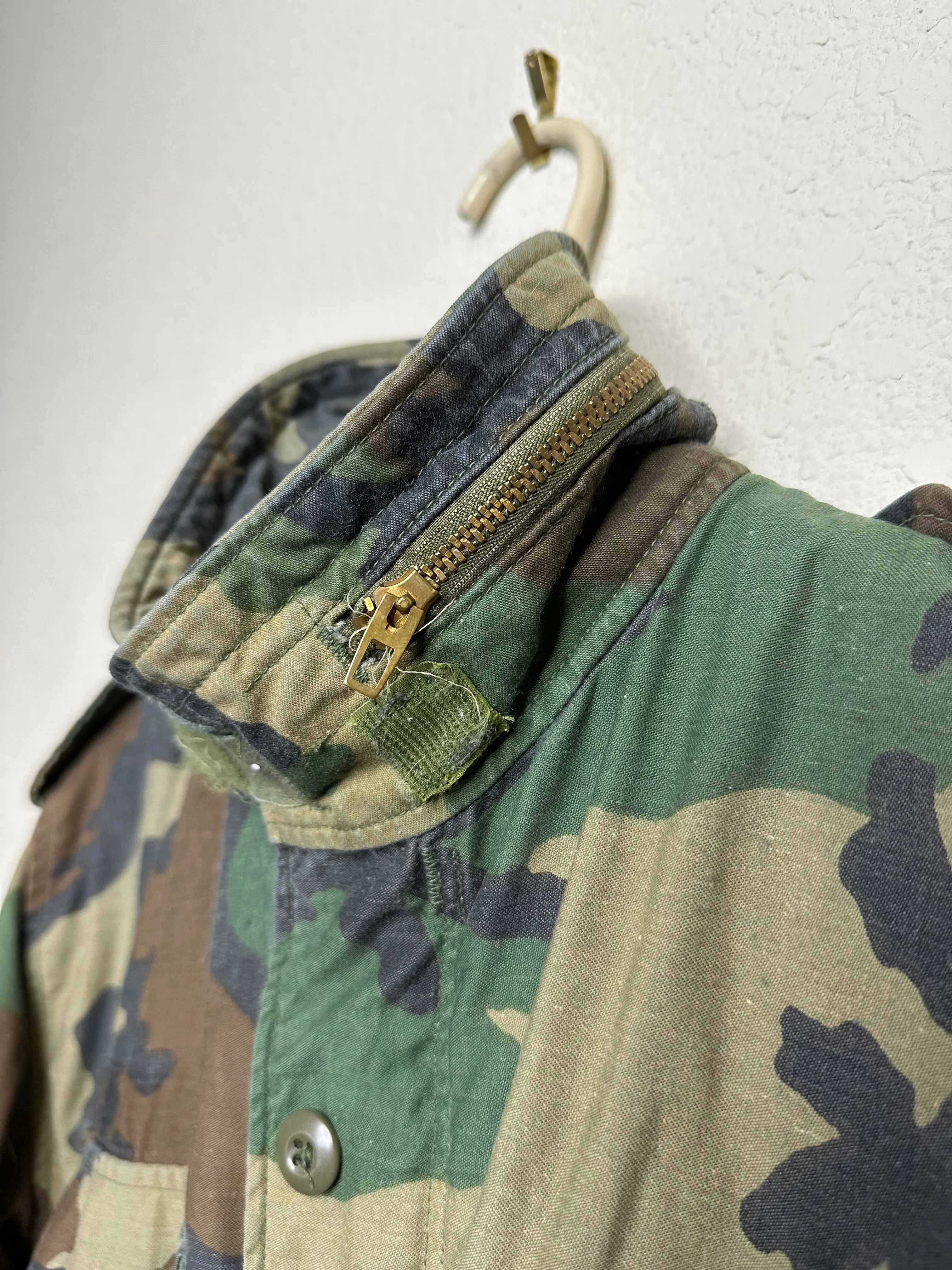 80’s Military M65 Cold Weather Camo Field Jacket (M/L)