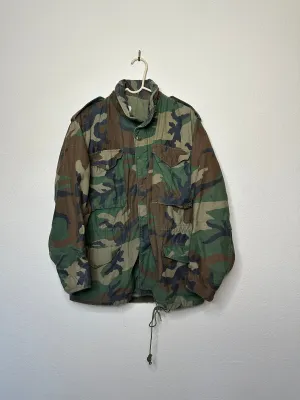 80’s Military M65 Cold Weather Camo Field Jacket (M/L)
