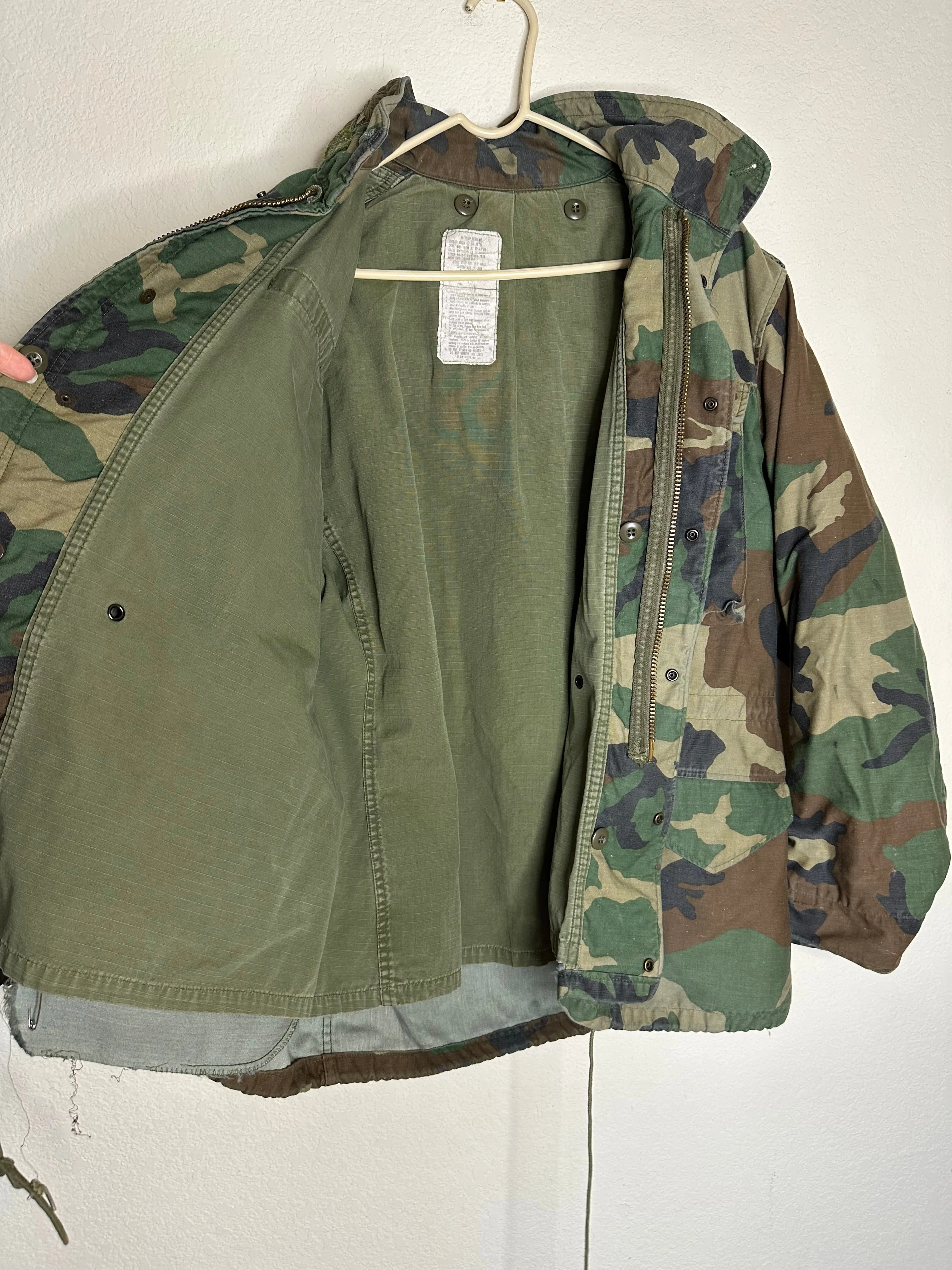 80’s Military M65 Cold Weather Camo Field Jacket (M/L)