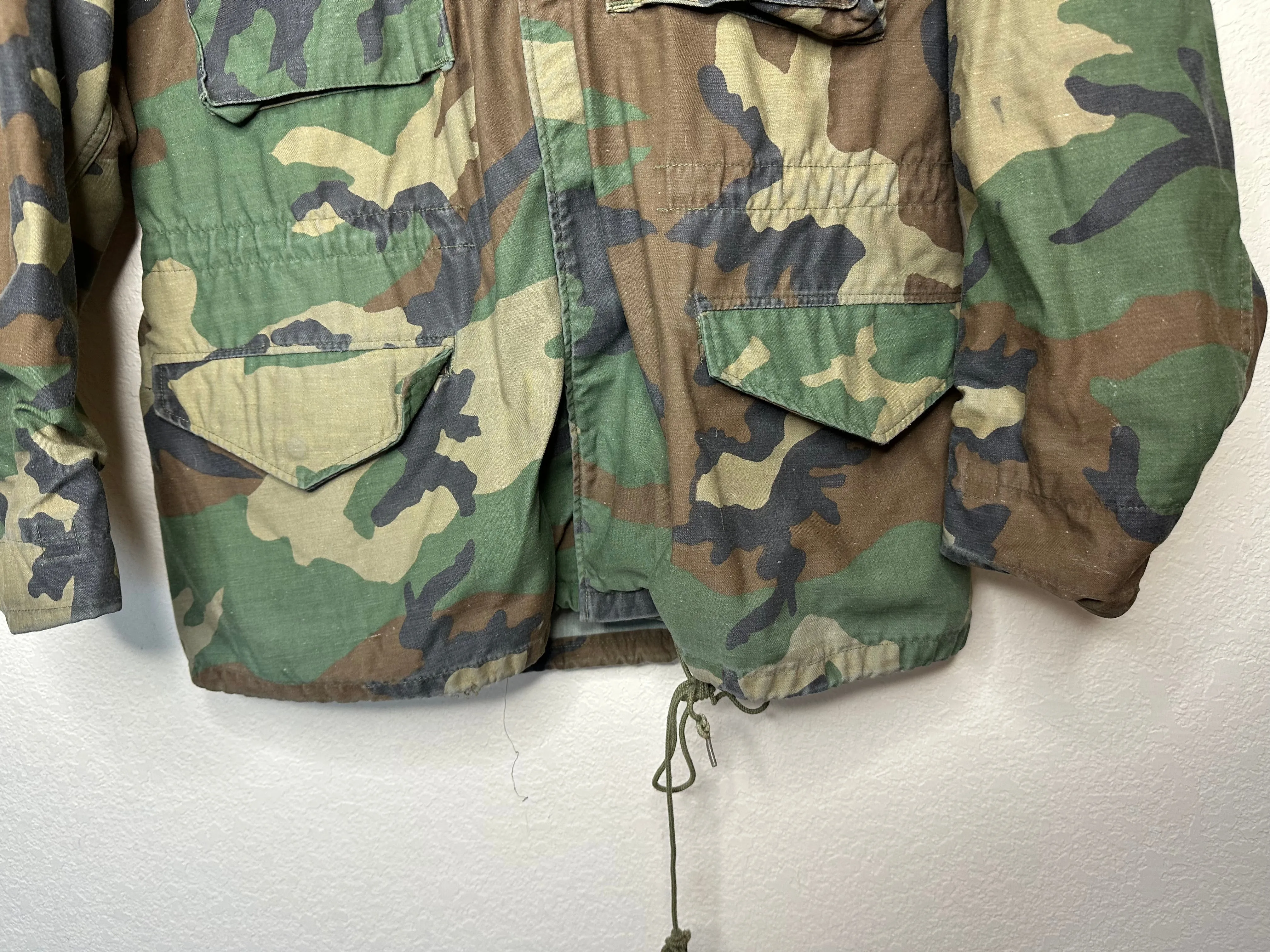80’s Military M65 Cold Weather Camo Field Jacket (M/L)