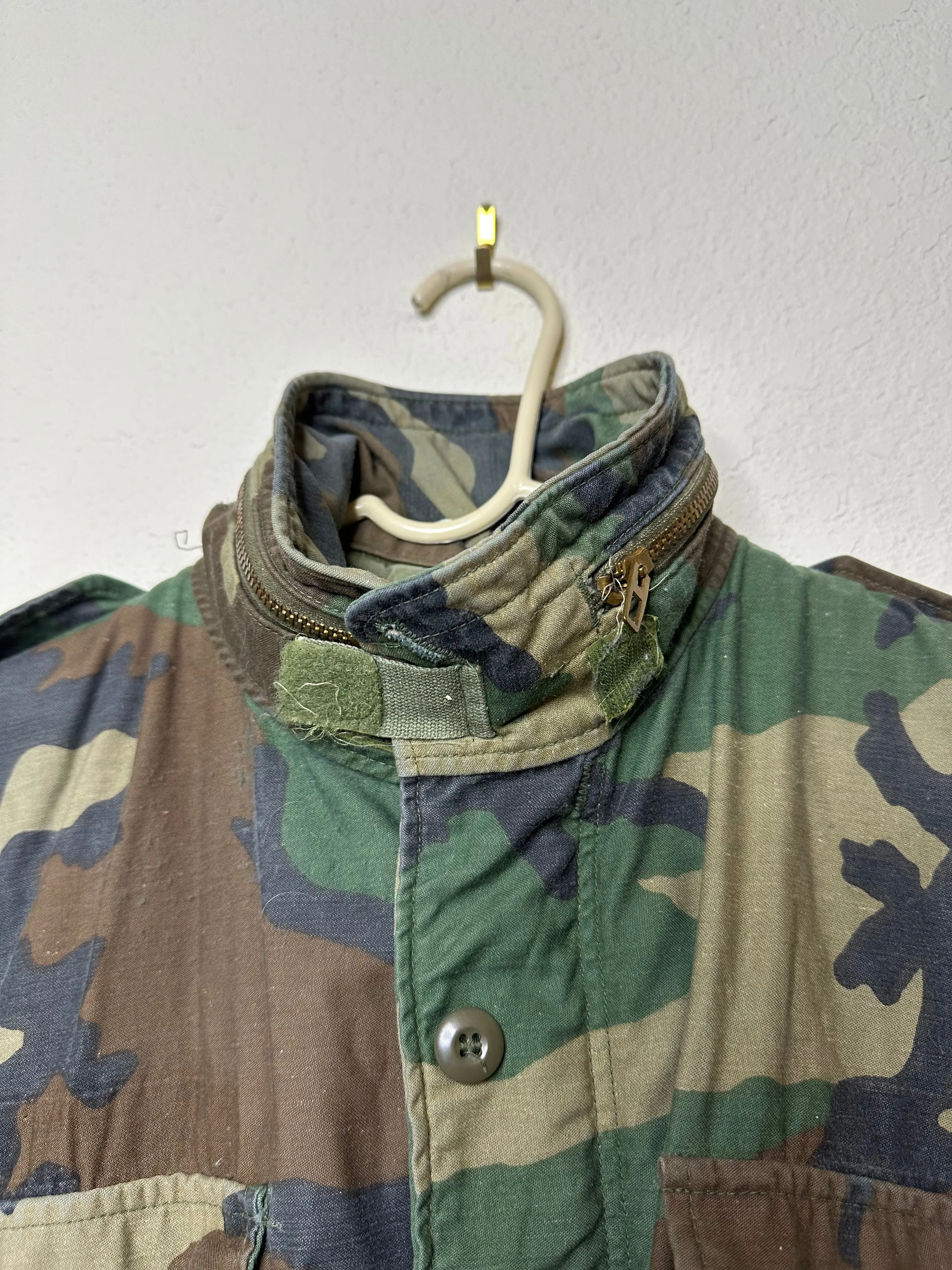 80’s Military M65 Cold Weather Camo Field Jacket (M/L)
