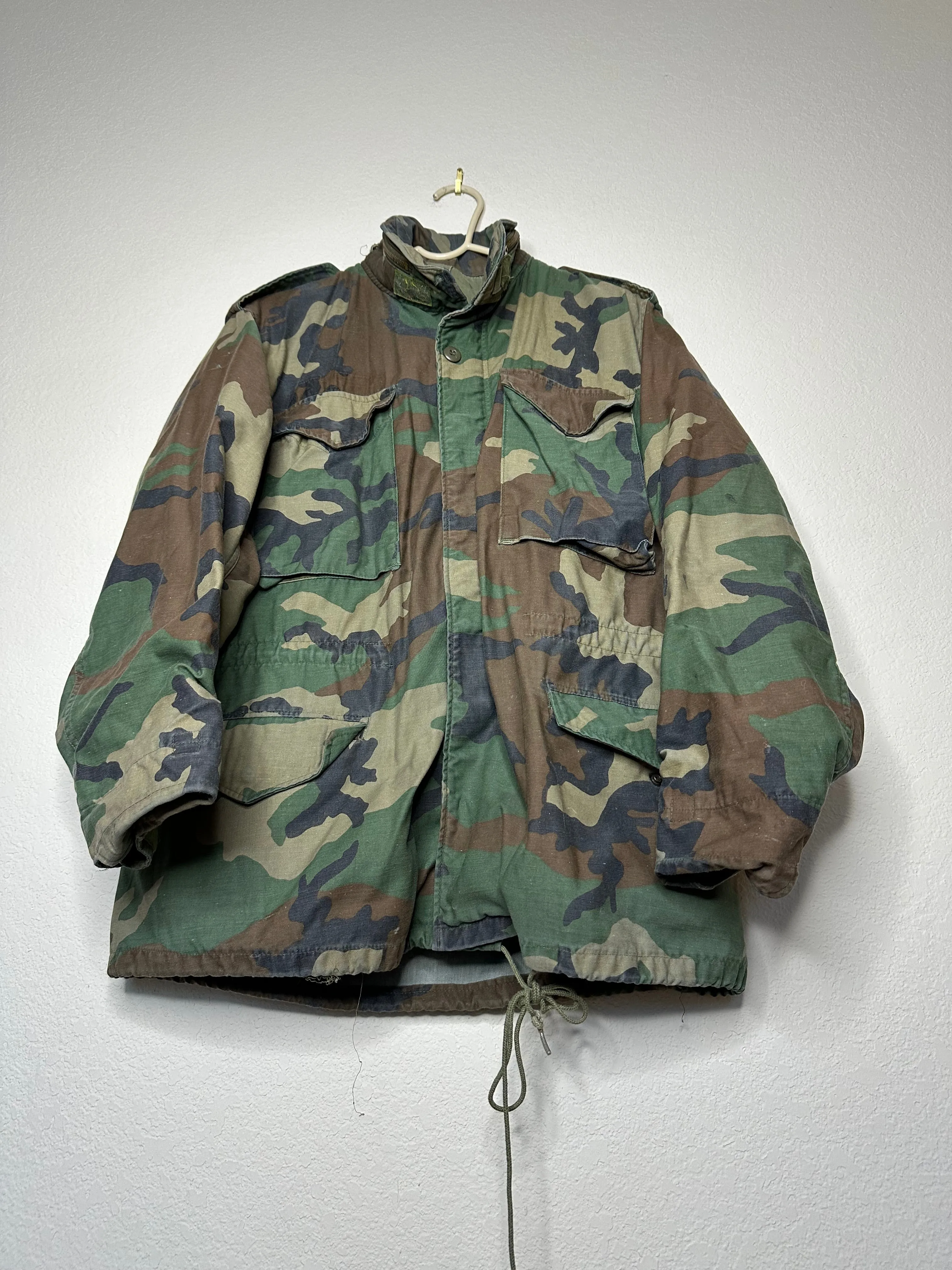 80’s Military M65 Cold Weather Camo Field Jacket (M/L)