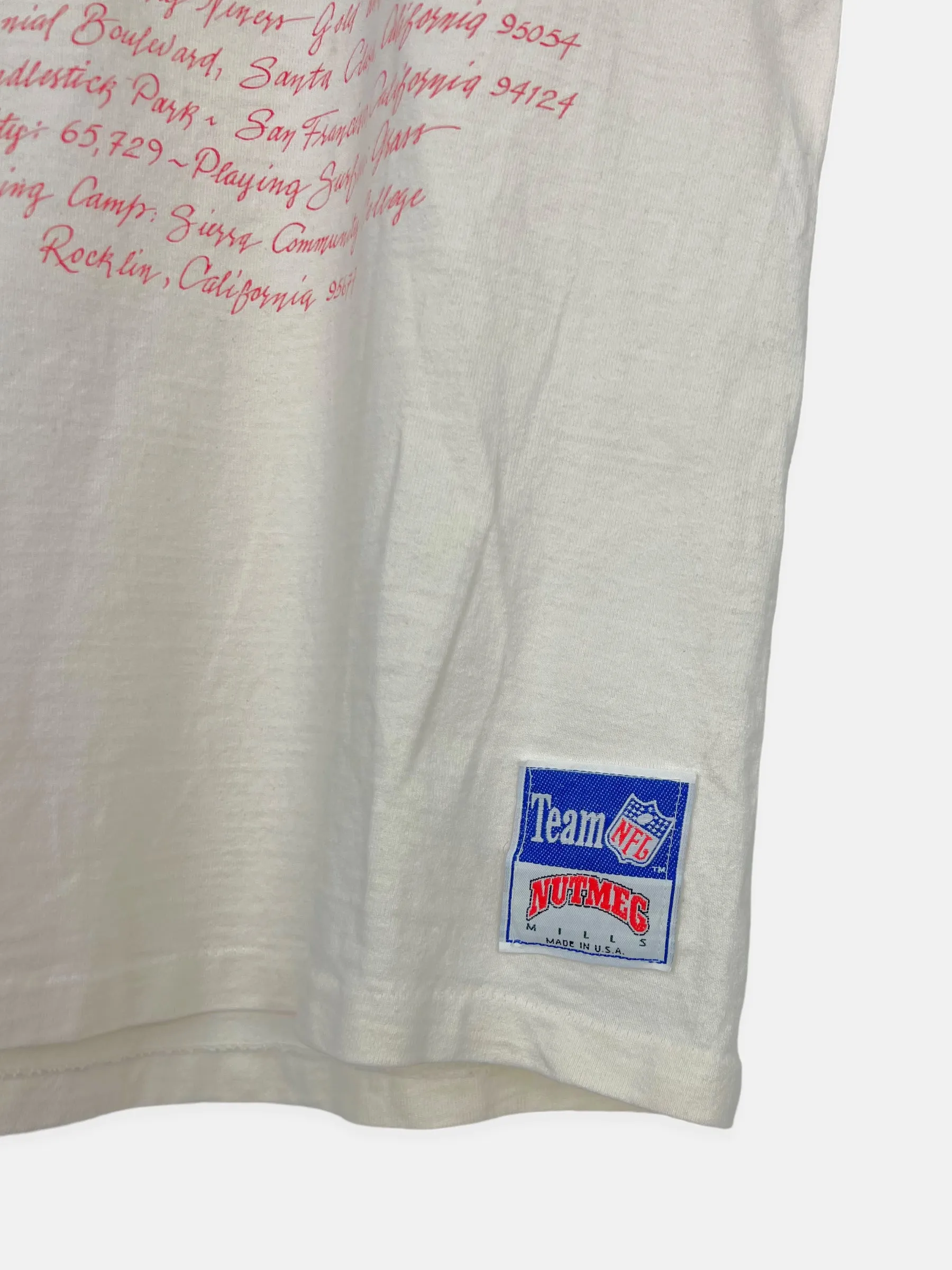 90's San Francisco 49ers NFL USA Made Vintage T-Shirt Size 4