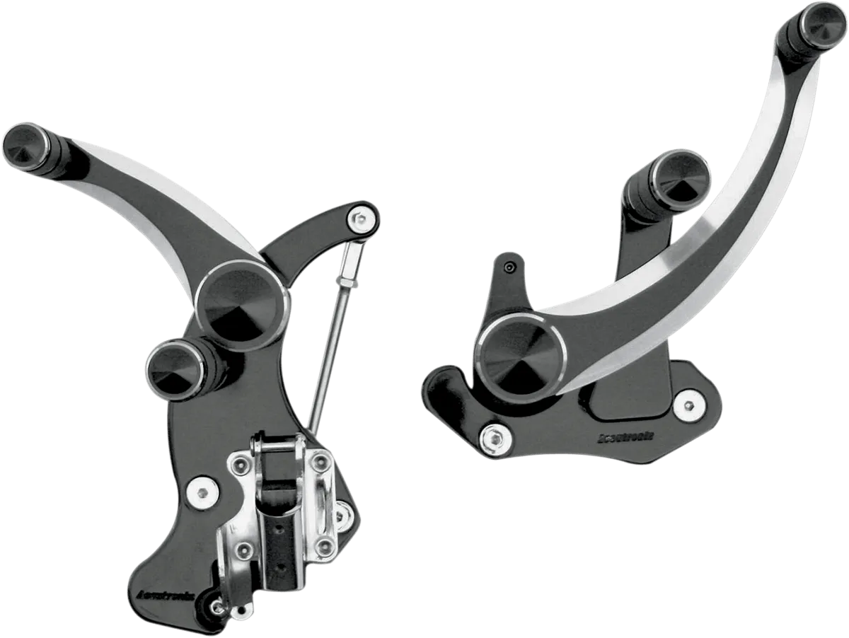Accutronix FC405-SSC Forward Controls - Slotted 6in. - Chrome