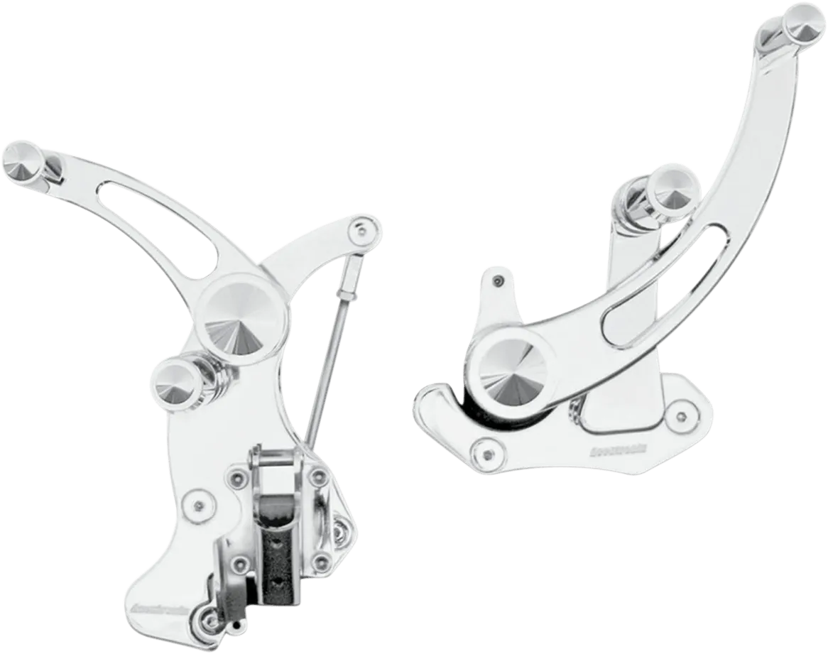 Accutronix FC405-SSC Forward Controls - Slotted 6in. - Chrome