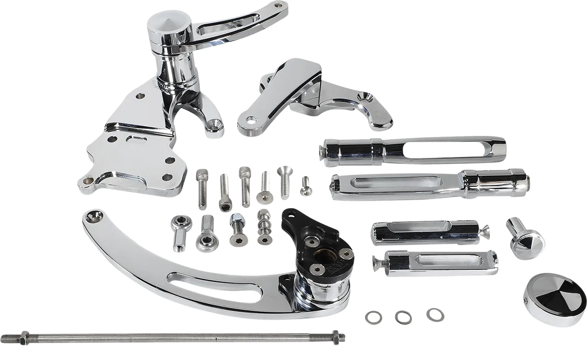 Accutronix FC405-SSC Forward Controls - Slotted 6in. - Chrome