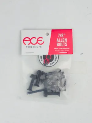 Ace Trucksk - 7/8" Allen Skateboard Bolts - Pack of 8