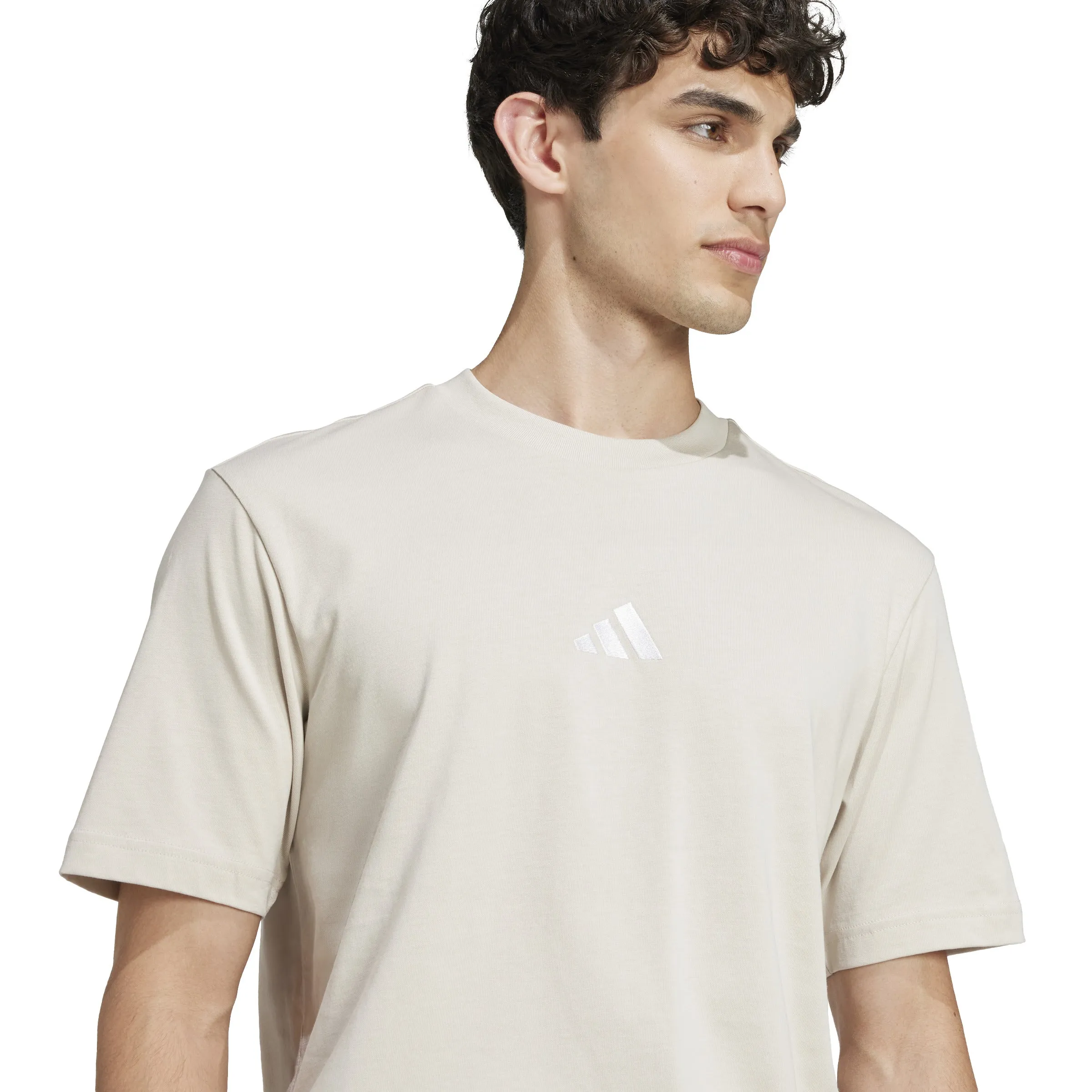 adidas Essentials Small Logo Single Jersey Mens Tee