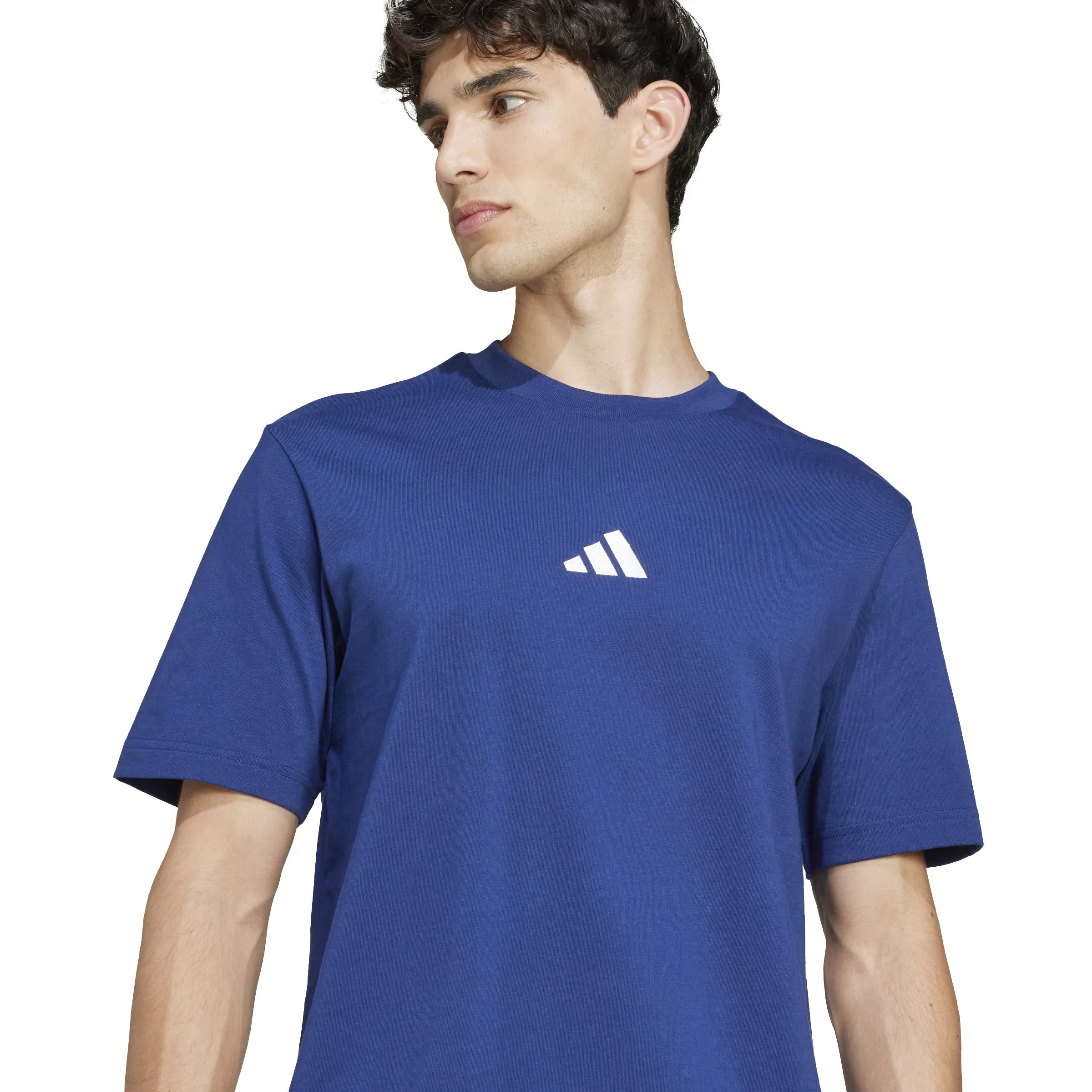 adidas Essentials Small Logo Single Jersey Mens Tee
