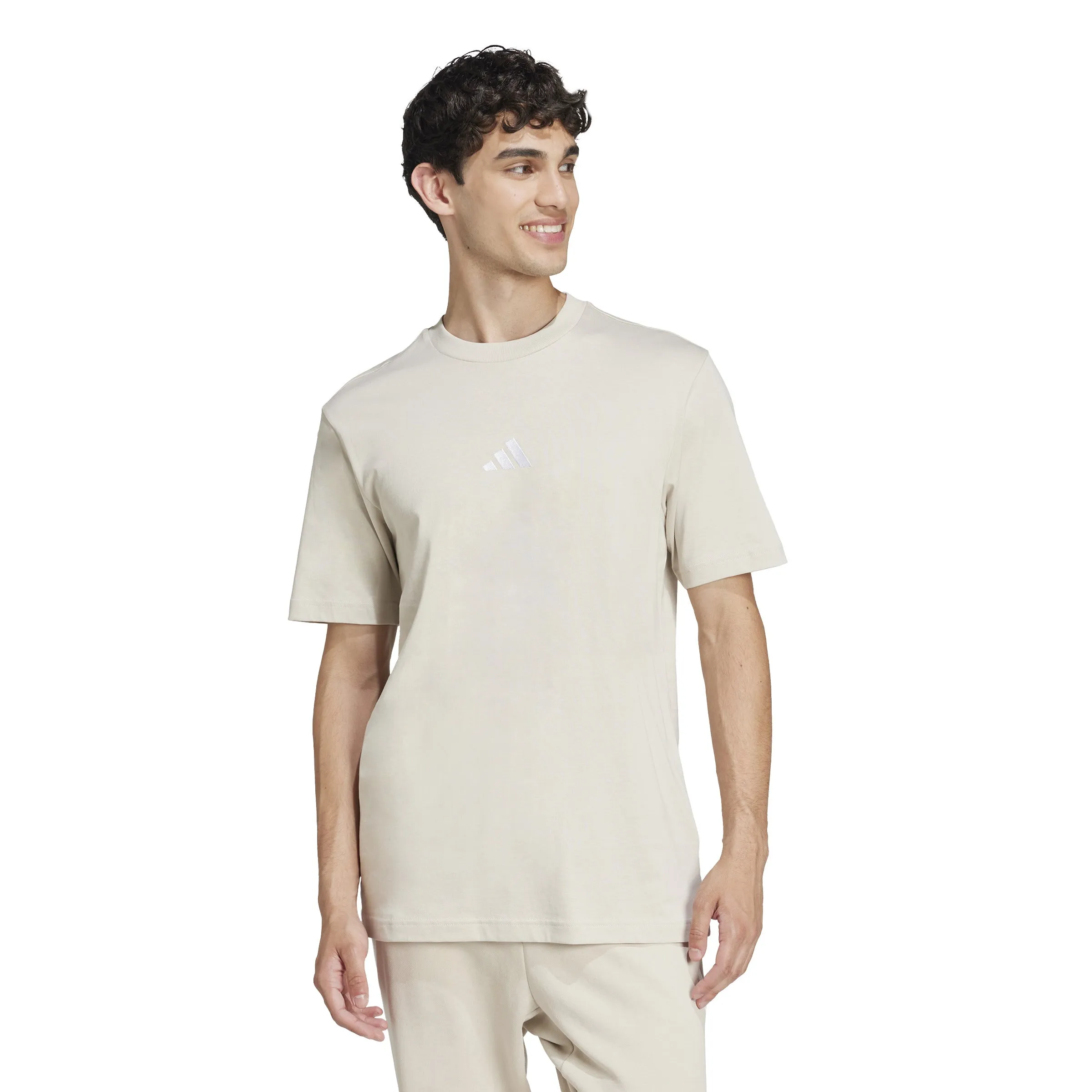 adidas Essentials Small Logo Single Jersey Mens Tee
