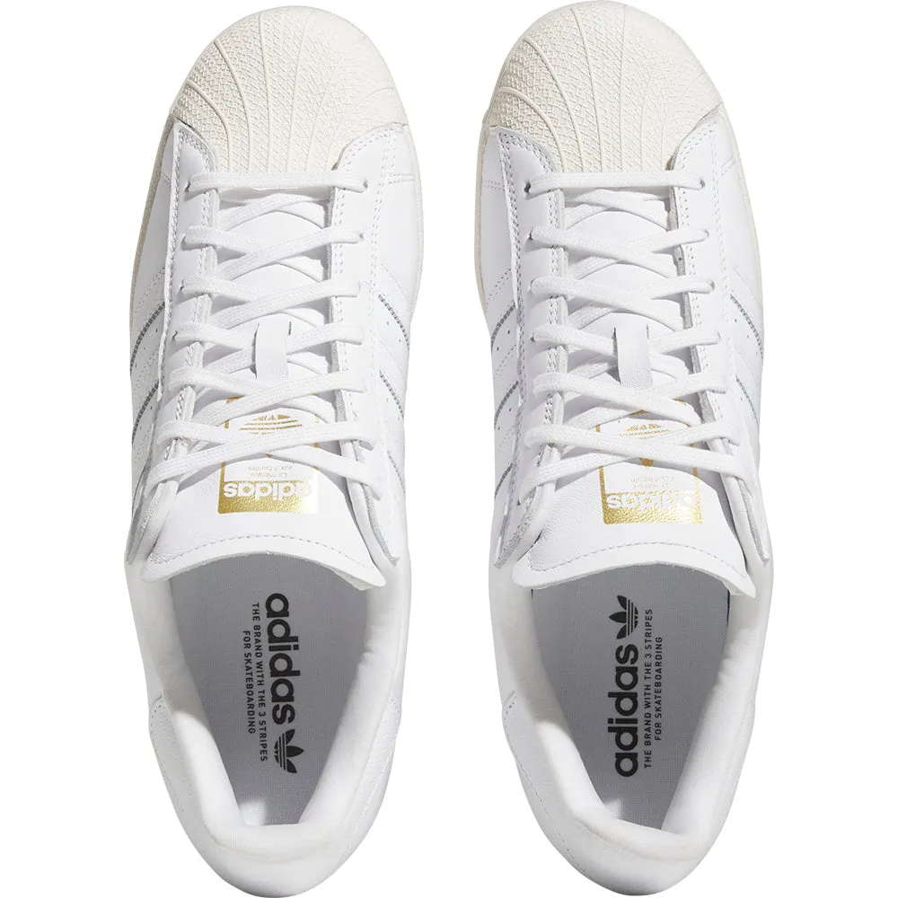 adidas Superstar ADV Shoes Cloud White/Cloud White/Gold Metallic