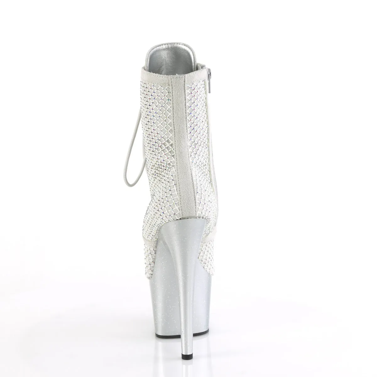 ADORE-1020RM  Silver Faux Sude-RS Mesh/Silver Matte