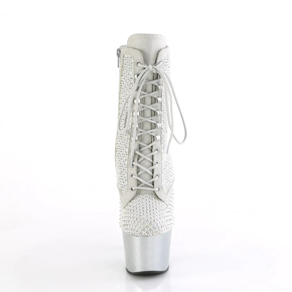 ADORE-1020RM  Silver Faux Sude-RS Mesh/Silver Matte