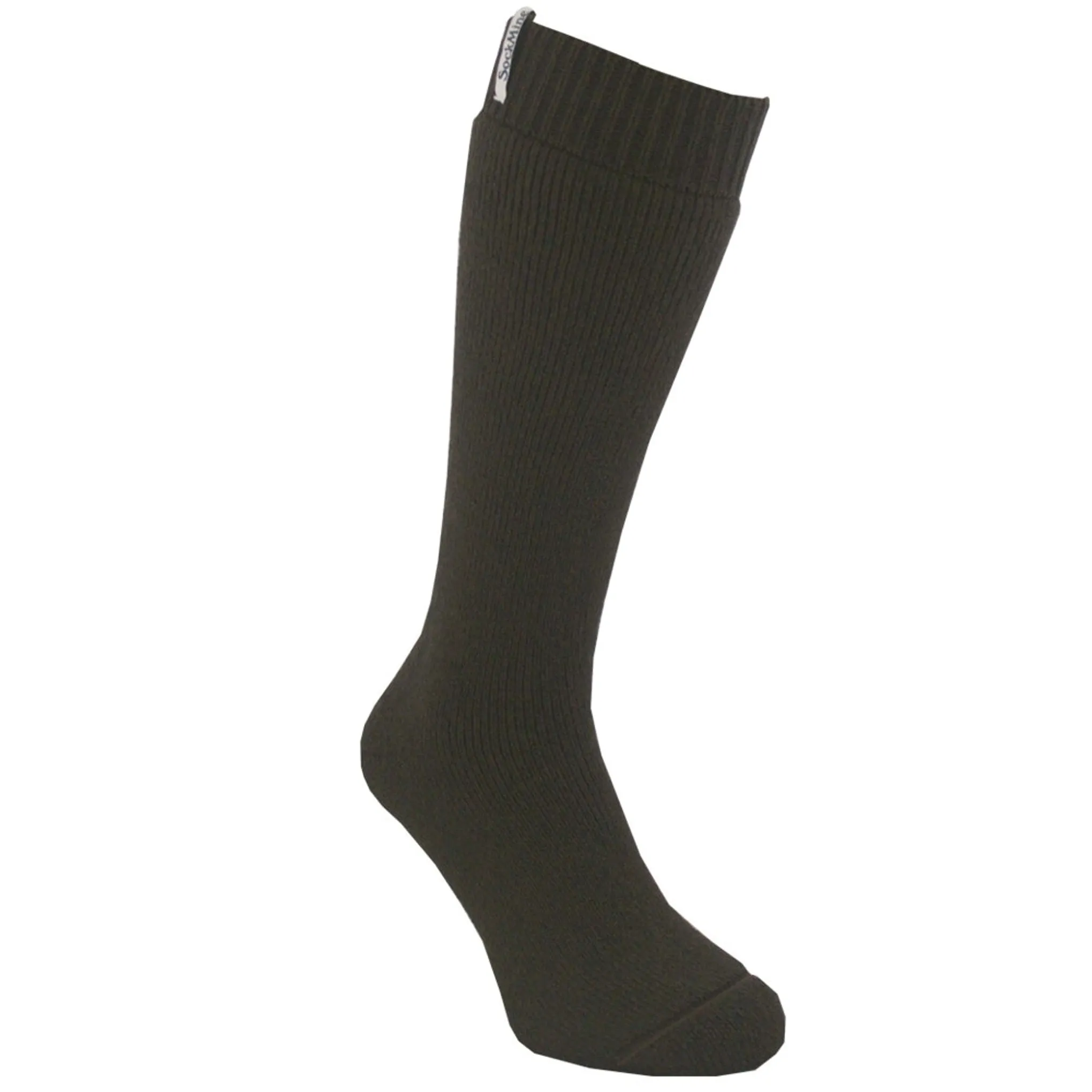 Adults Welly Sock - Dark Brown