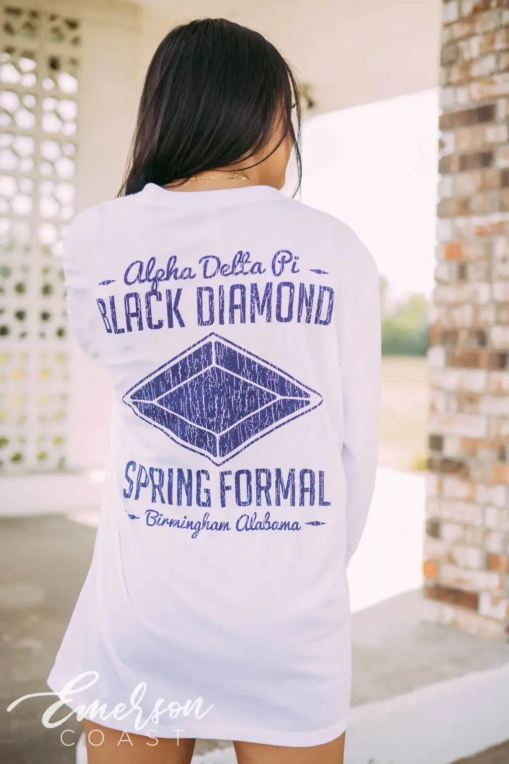 Alpha Delta Pi Black Diamond Formal Long Sleeve