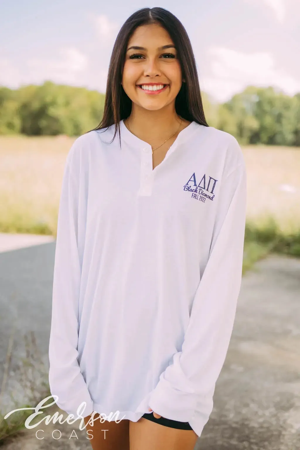 Alpha Delta Pi Black Diamond Formal Long Sleeve