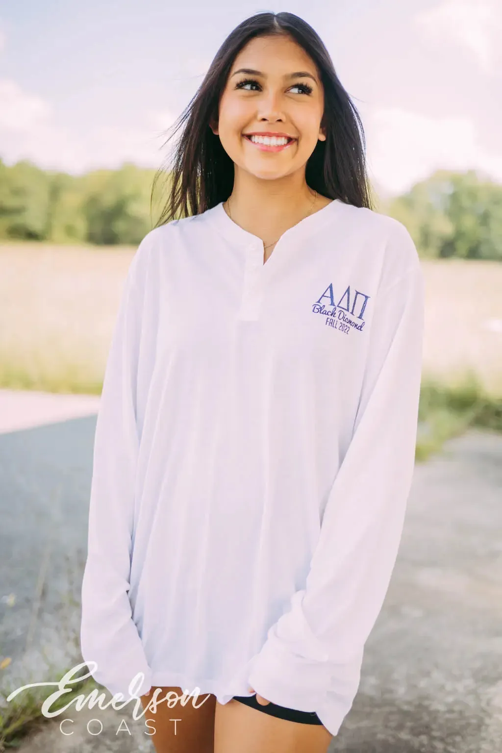 Alpha Delta Pi Black Diamond Formal Long Sleeve