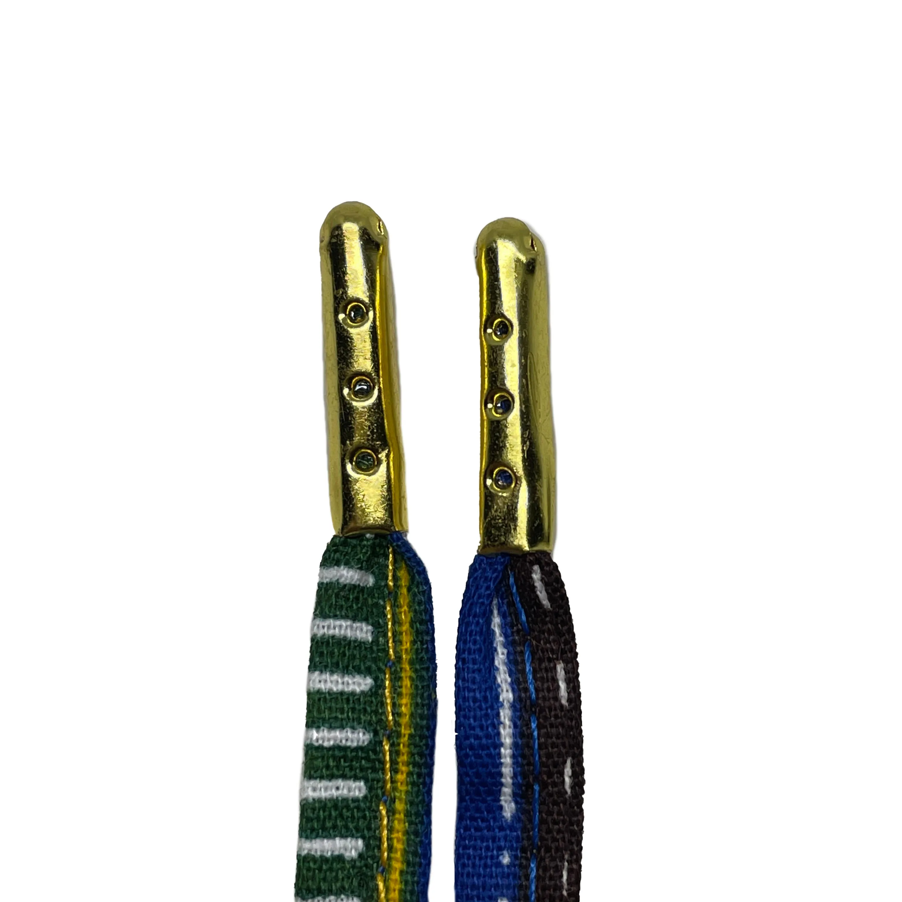 Amahle Wax Print Laces - Brown/Green/White/Blue/Red