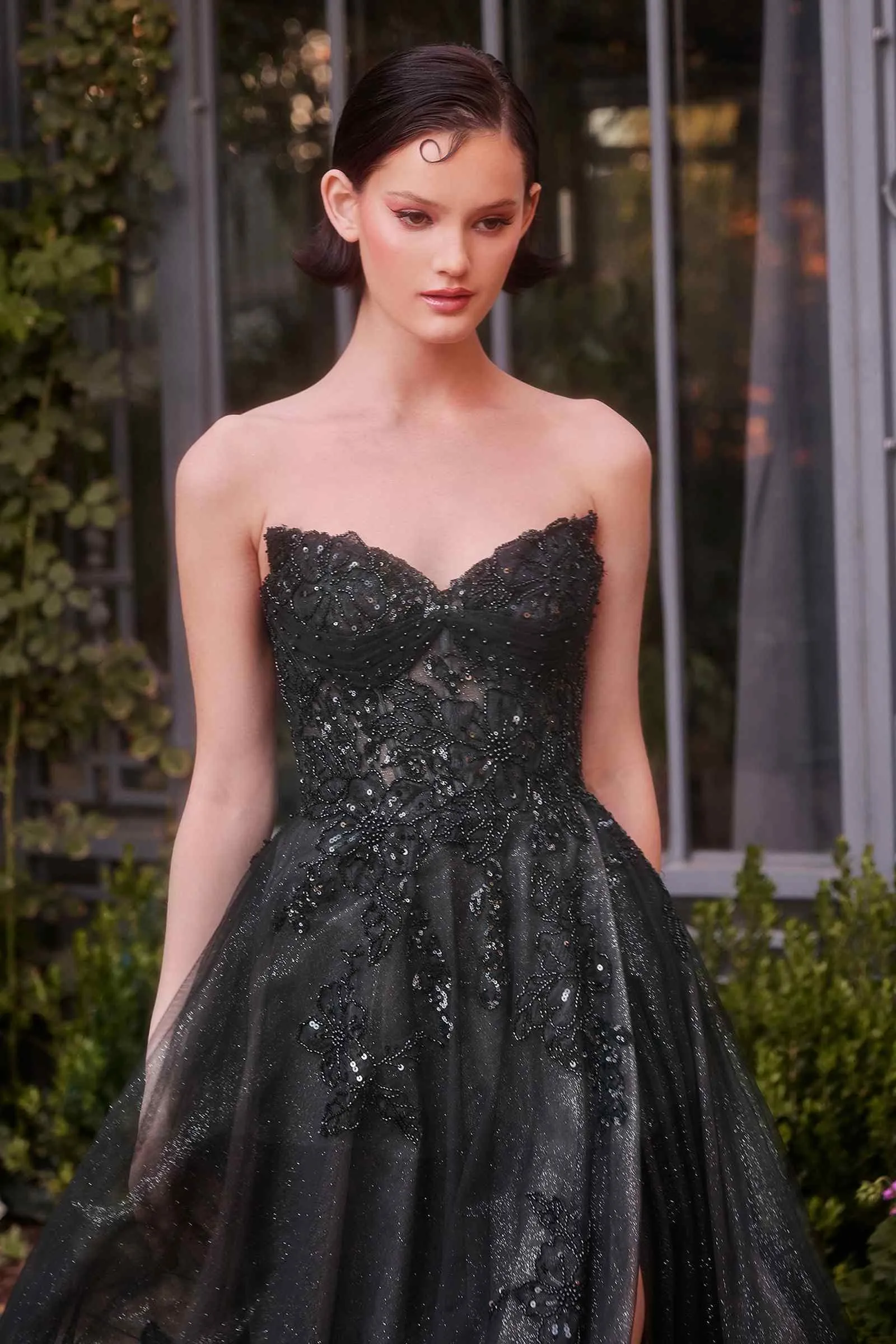 Andrea & Leo A1378 Dress Strapless Layered Tulle Ball Gown