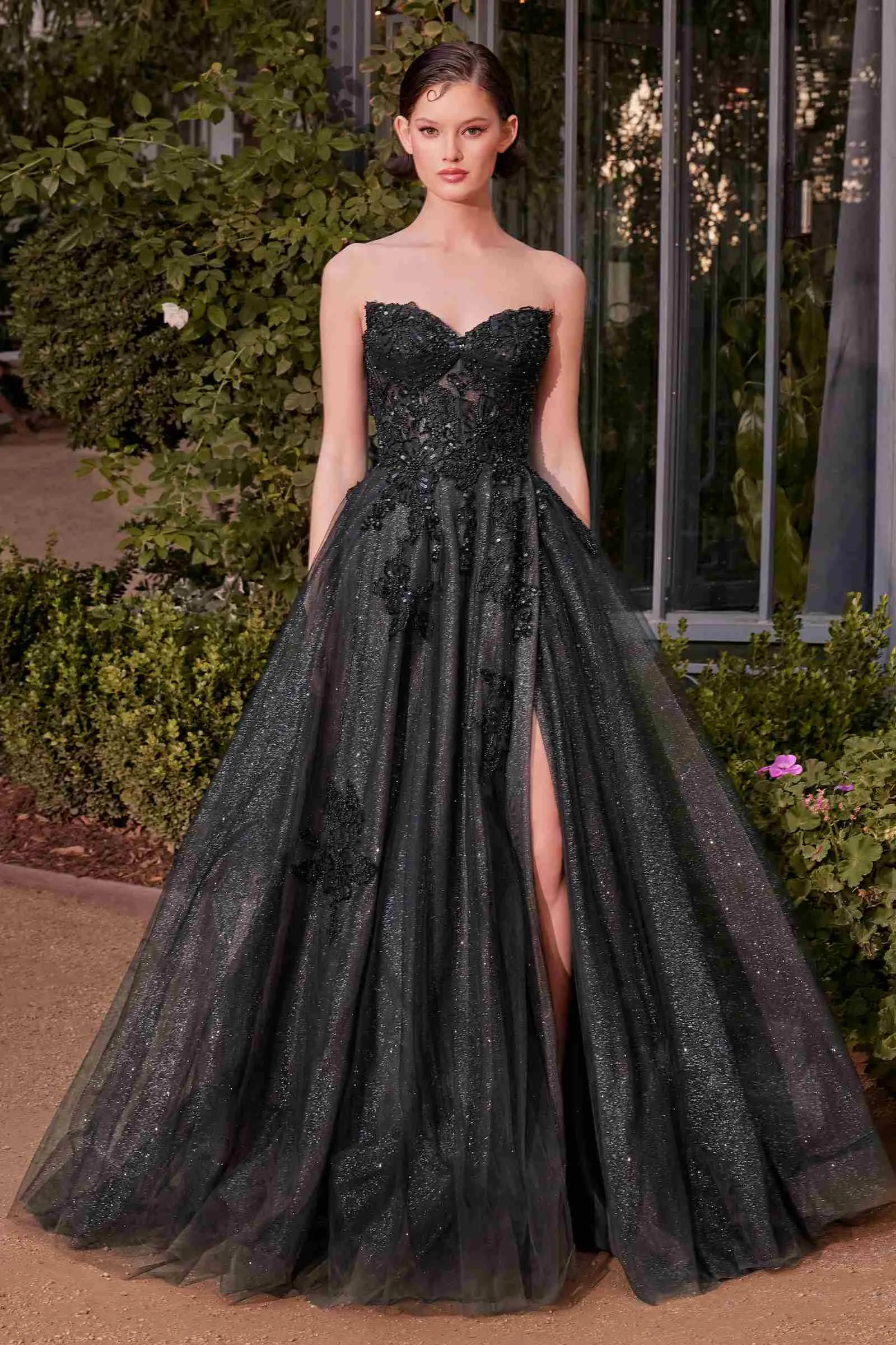 Andrea & Leo A1378 Dress Strapless Layered Tulle Ball Gown