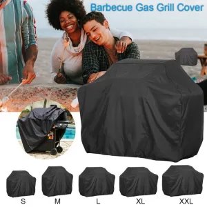 Anti Dust Protector Black Outdoor Waterproof Barbecue Grill Cover