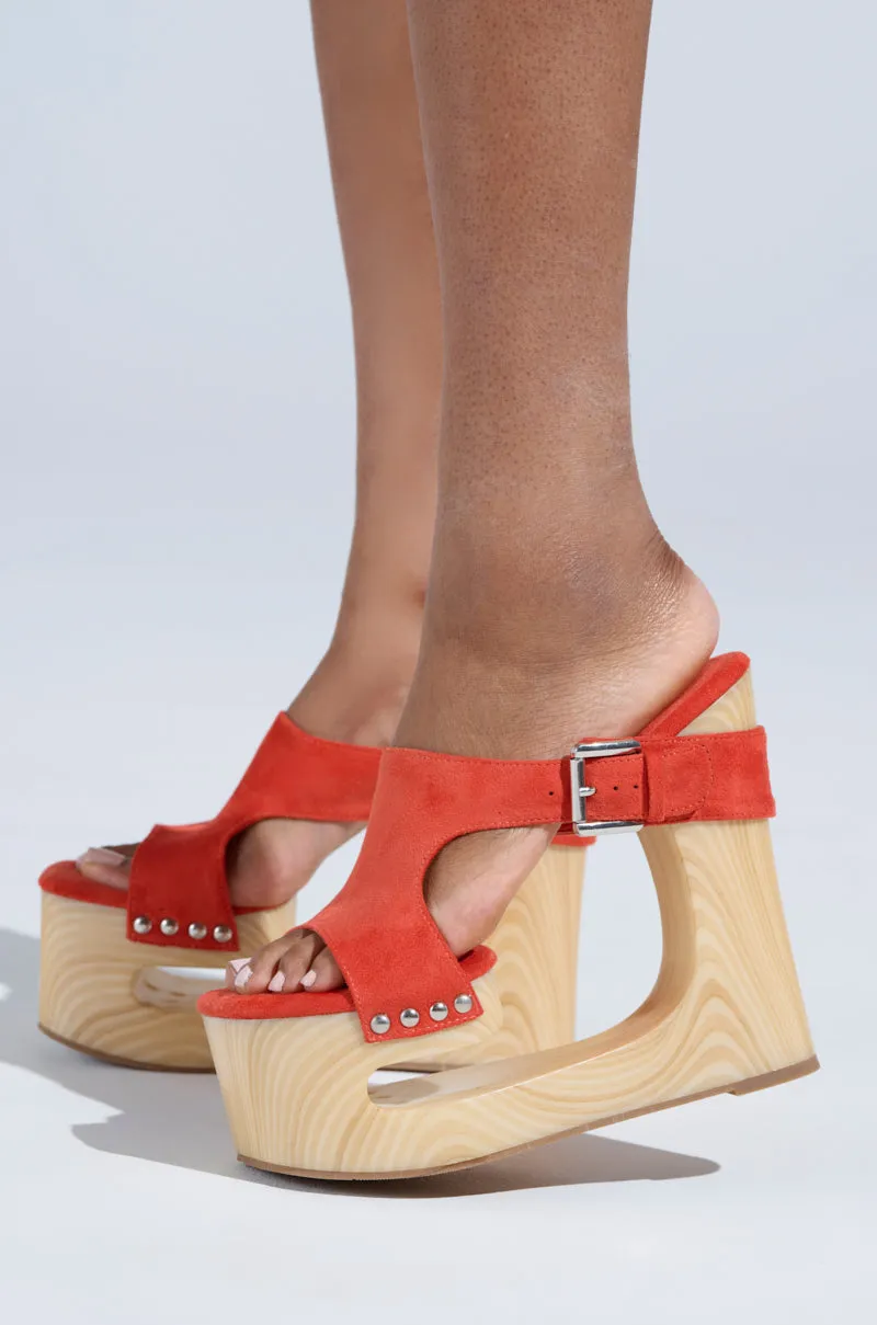 AZALEA WANG COPSE ORANGE SANDAL