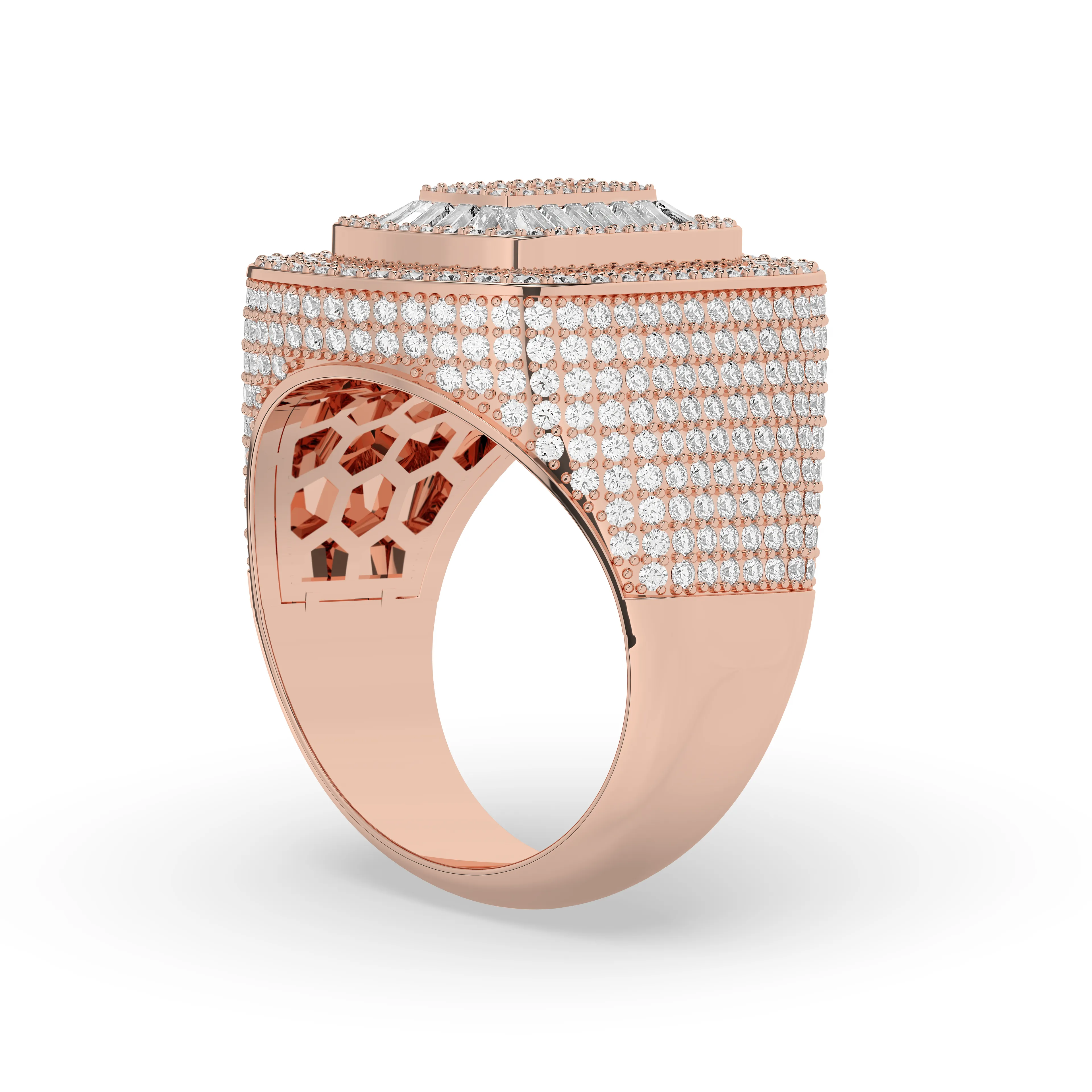 Baguette Oval Diamond Ring