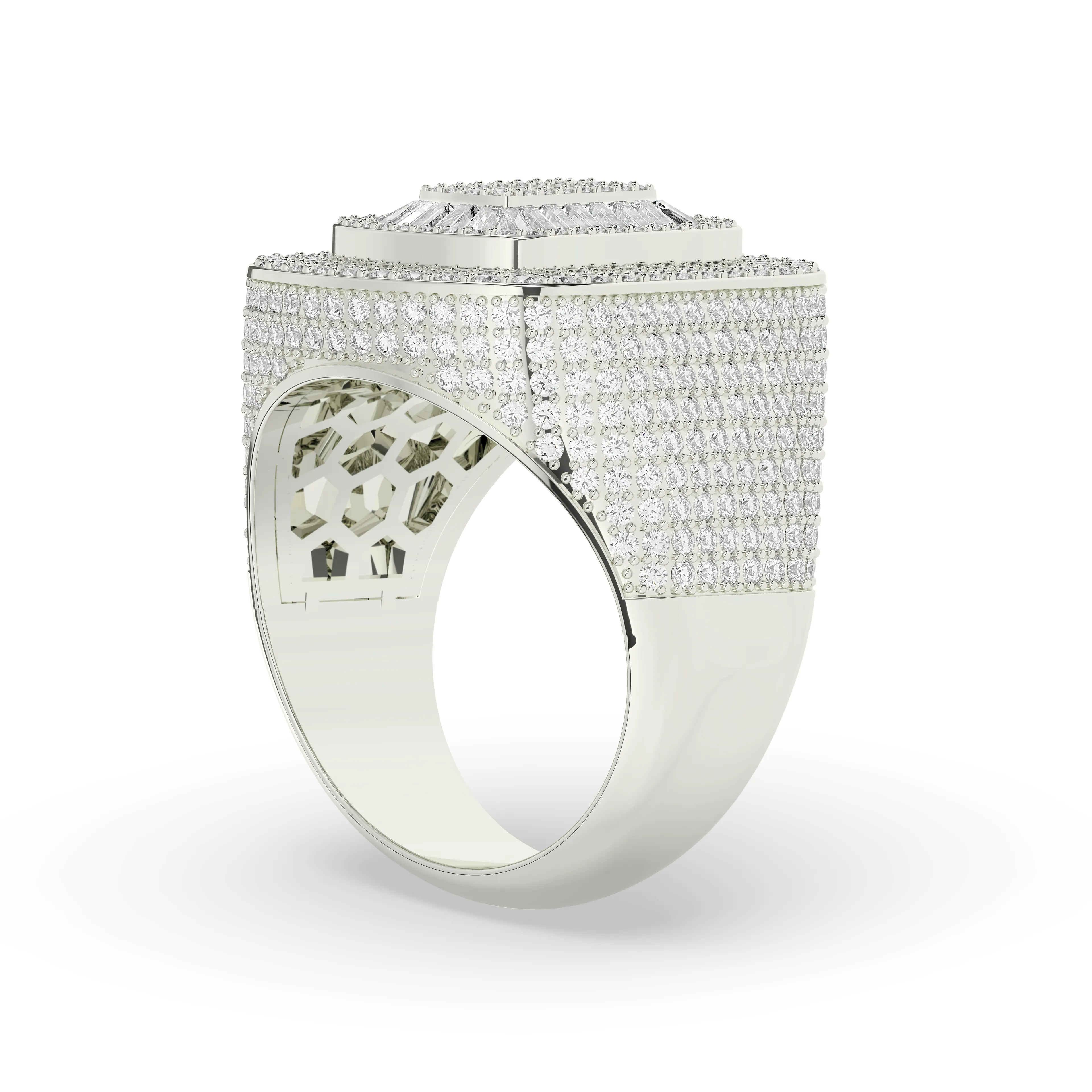 Baguette Oval Diamond Ring