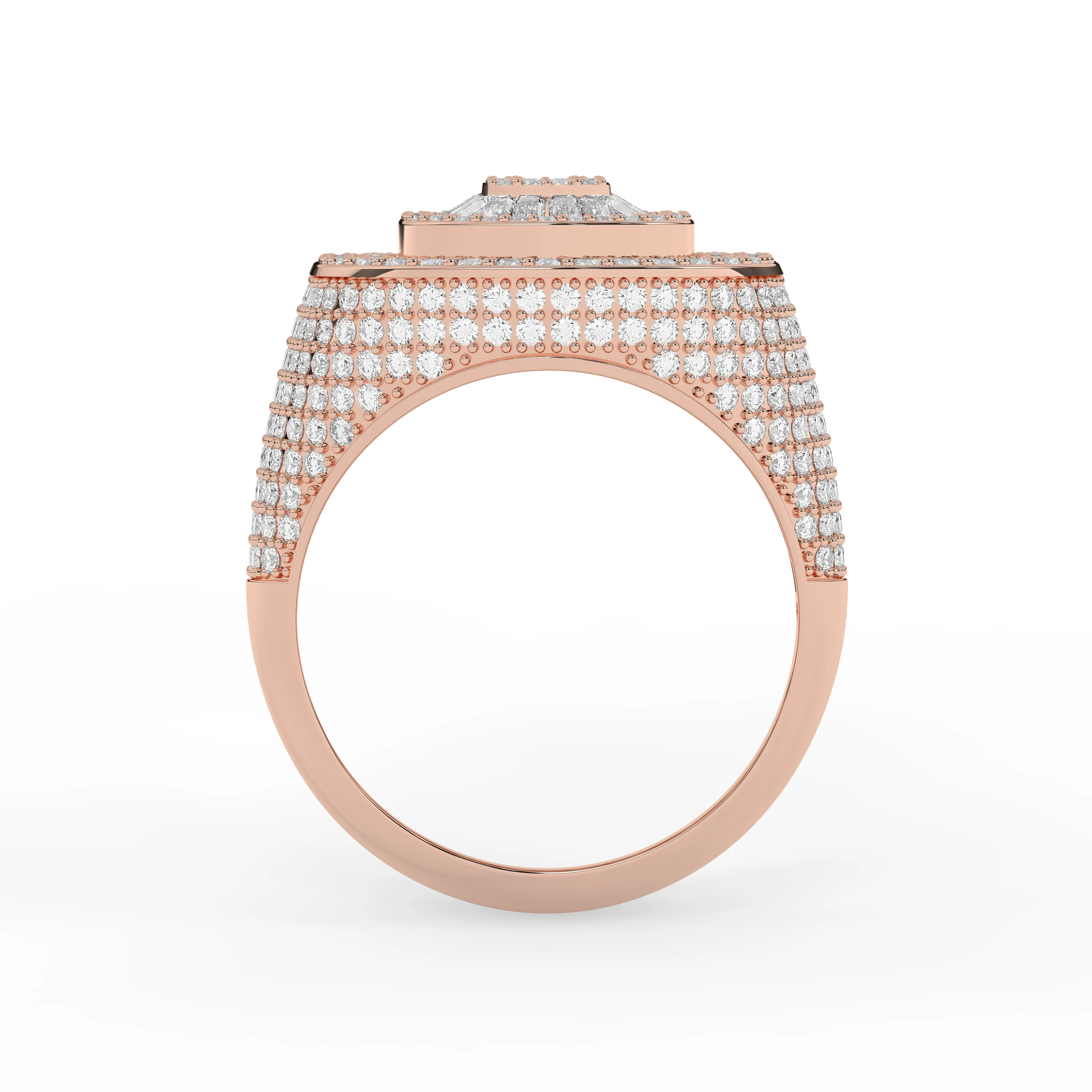Baguette Oval Diamond Ring