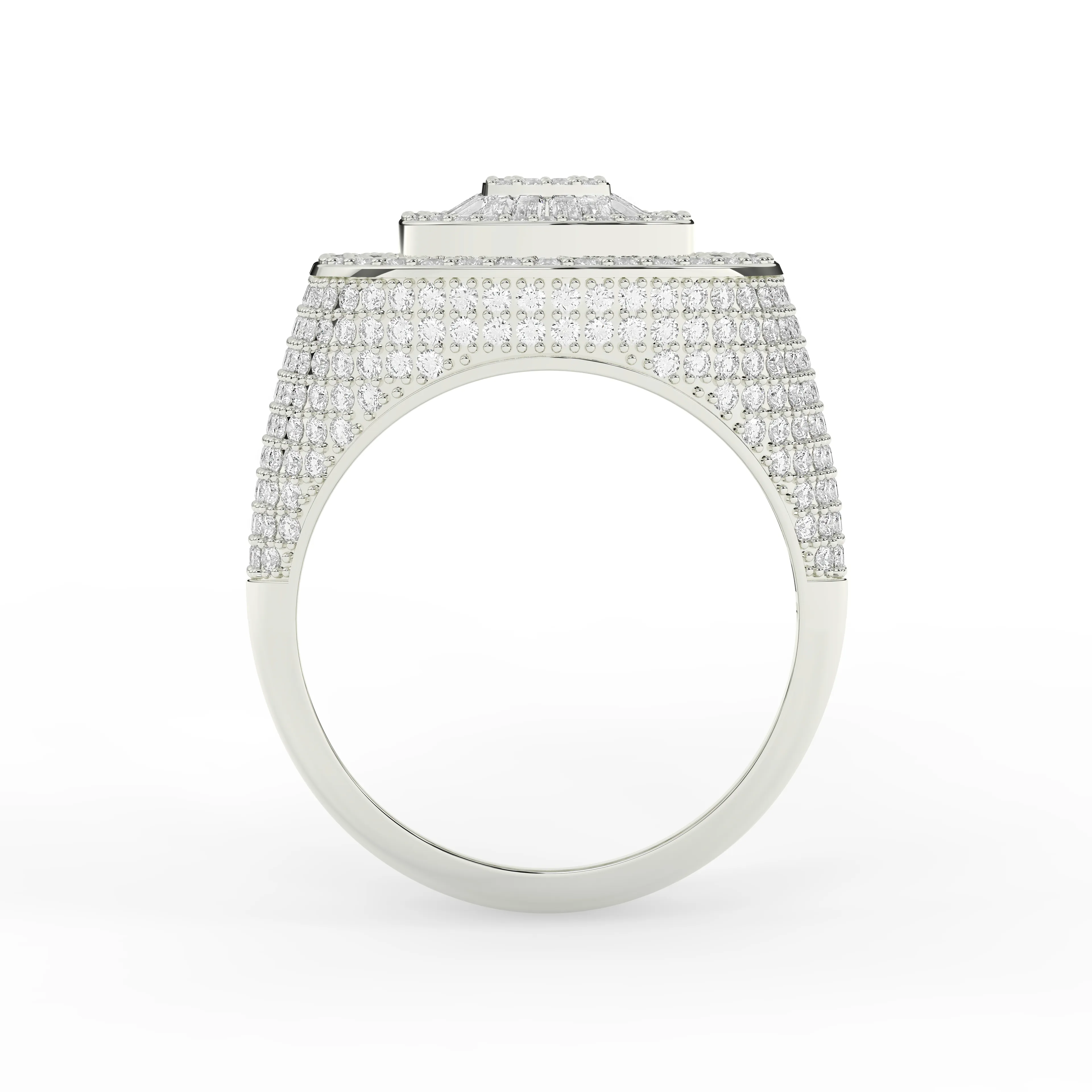 Baguette Oval Diamond Ring