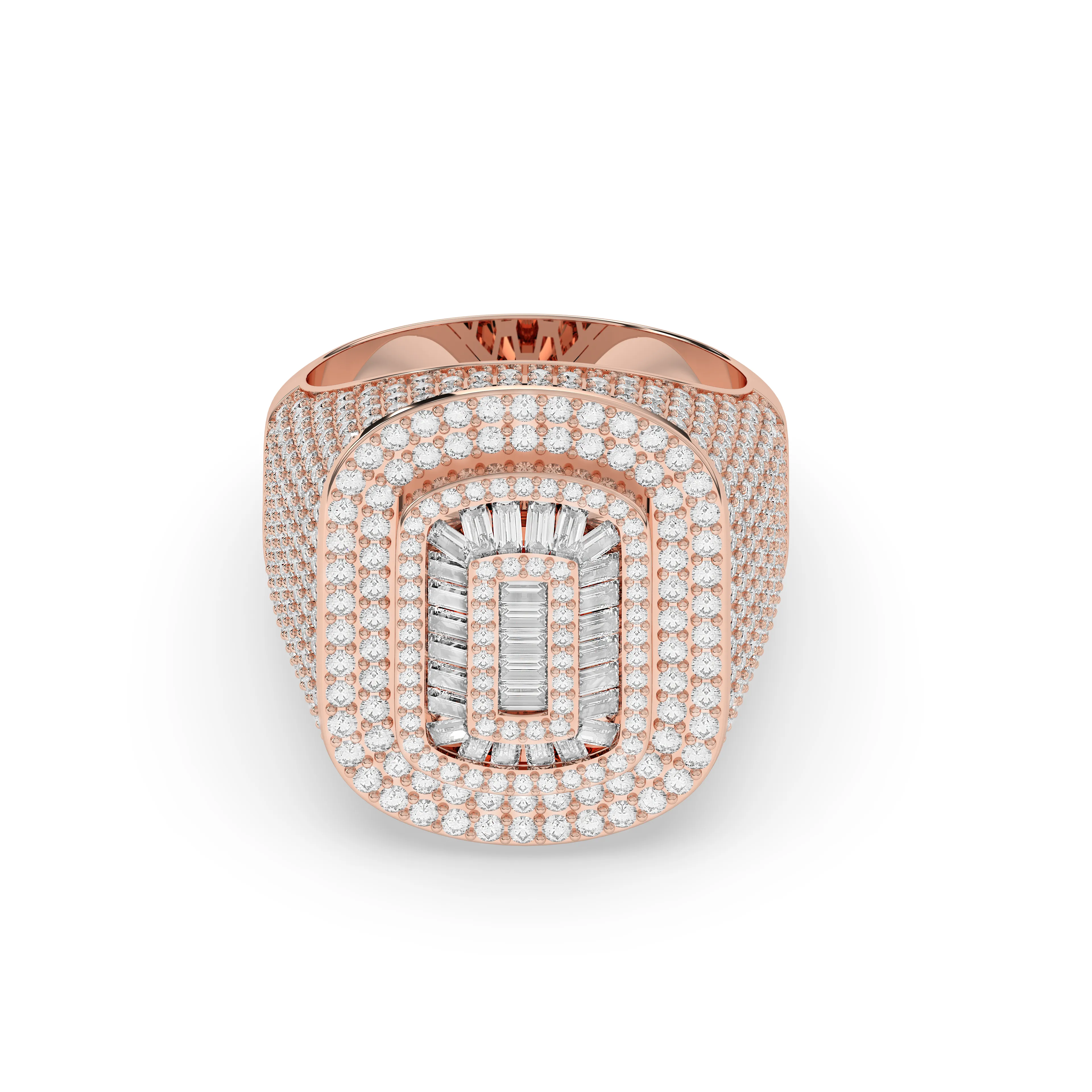 Baguette Oval Diamond Ring