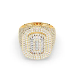 Baguette Oval Diamond Ring