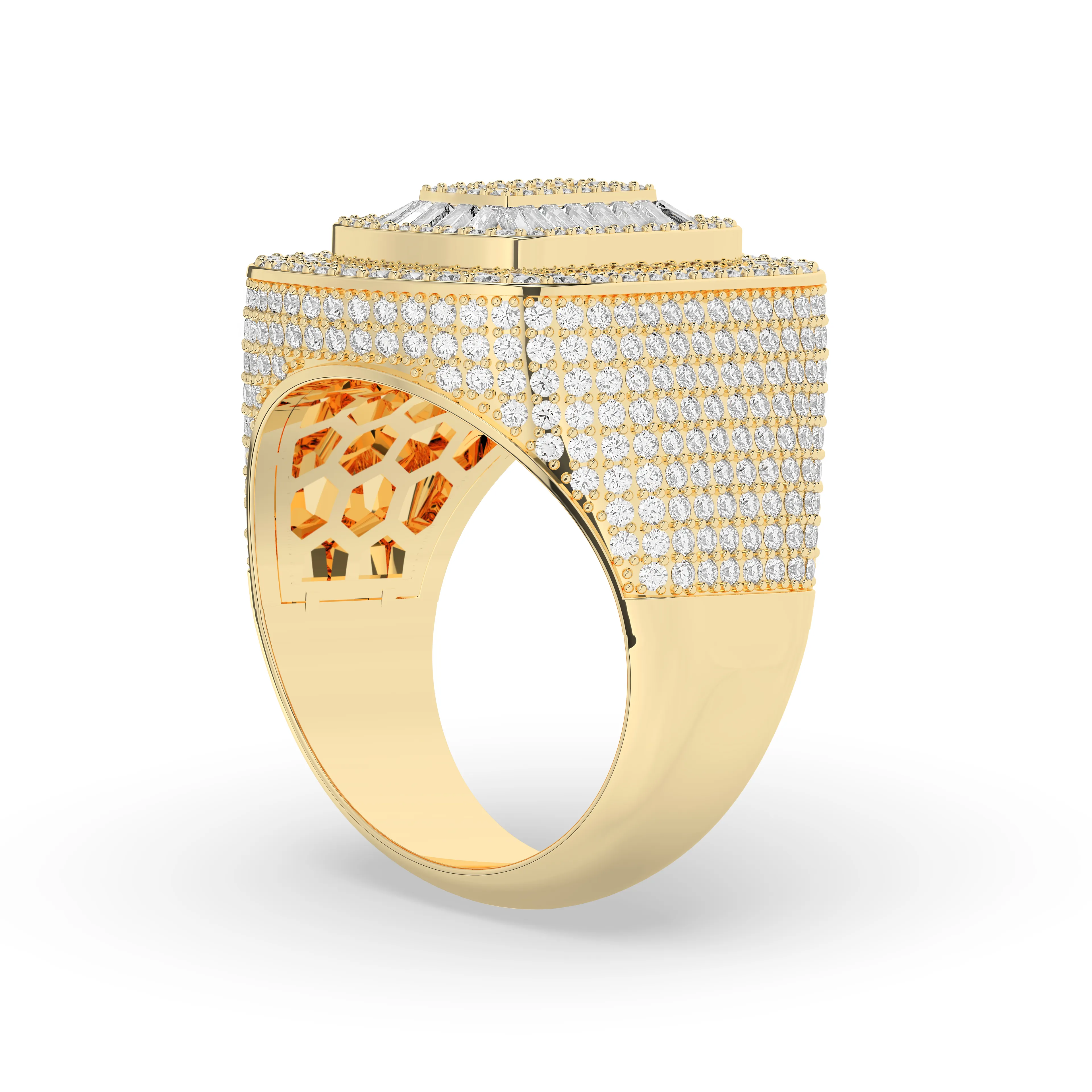 Baguette Oval Diamond Ring
