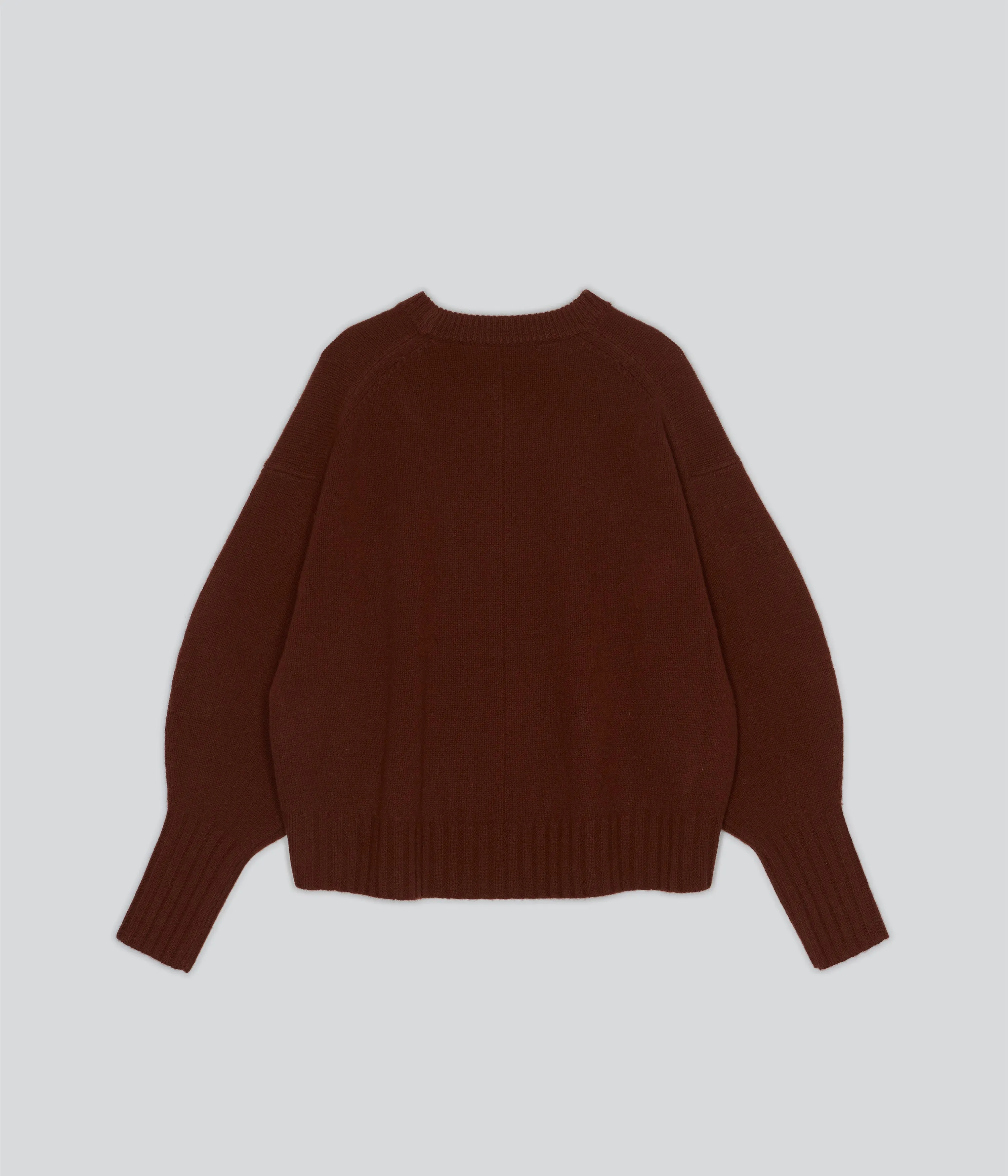 BALLOON SLEEVE SWEATER IN CINNAMON