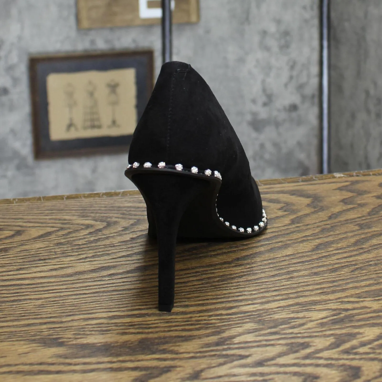 Bar III BINSA Pointed Toe Pumps Amputee Replacement Left Shoe Only Black 9.5M