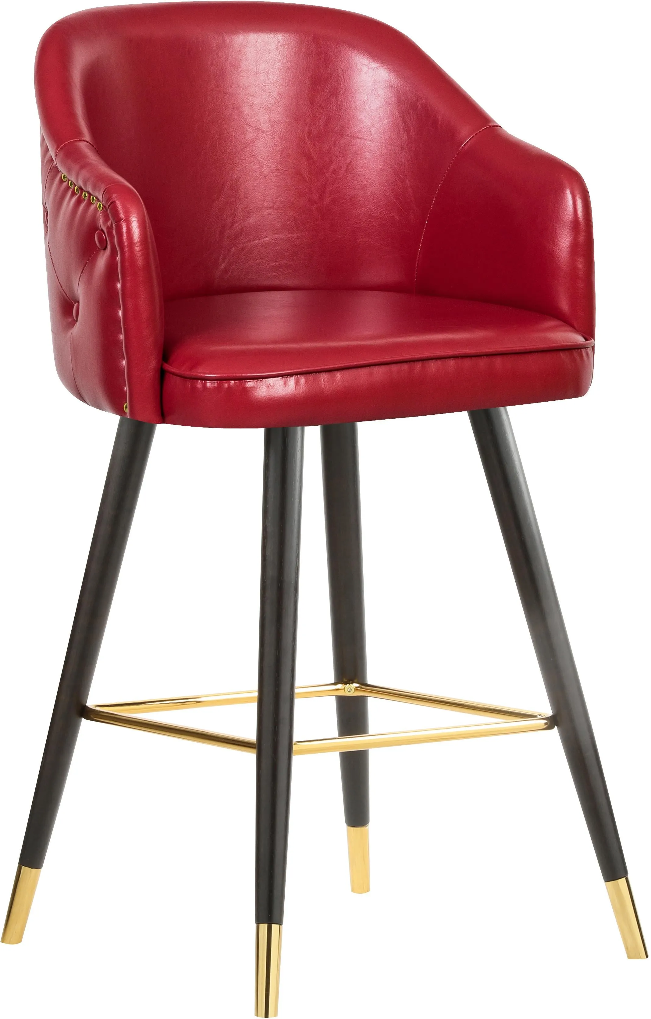 Barbosa Red Faux Leather Counter/Bar Stool