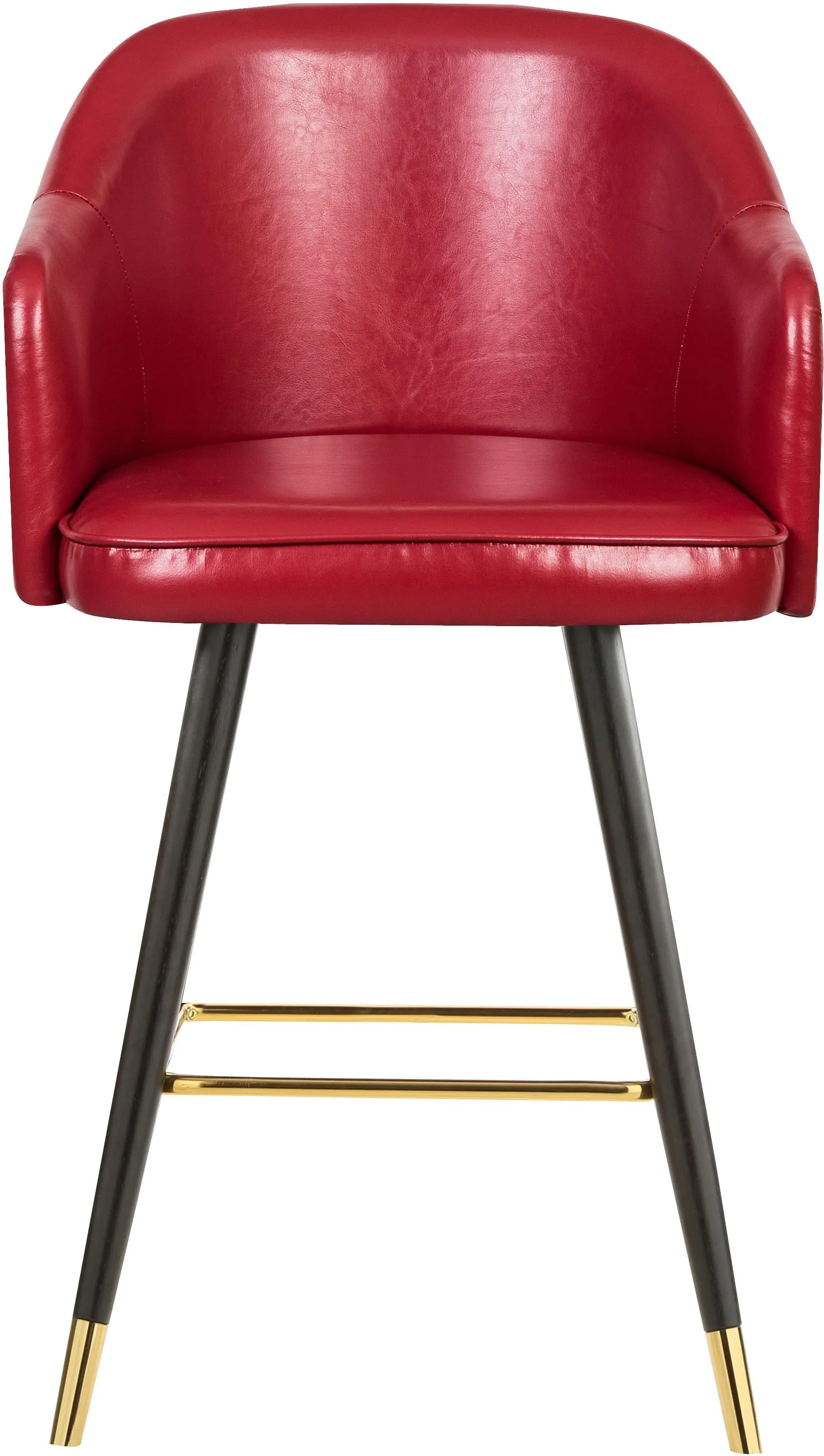 Barbosa Red Faux Leather Counter/Bar Stool