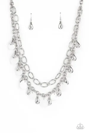 Beachfront Fabulous - White Necklace
