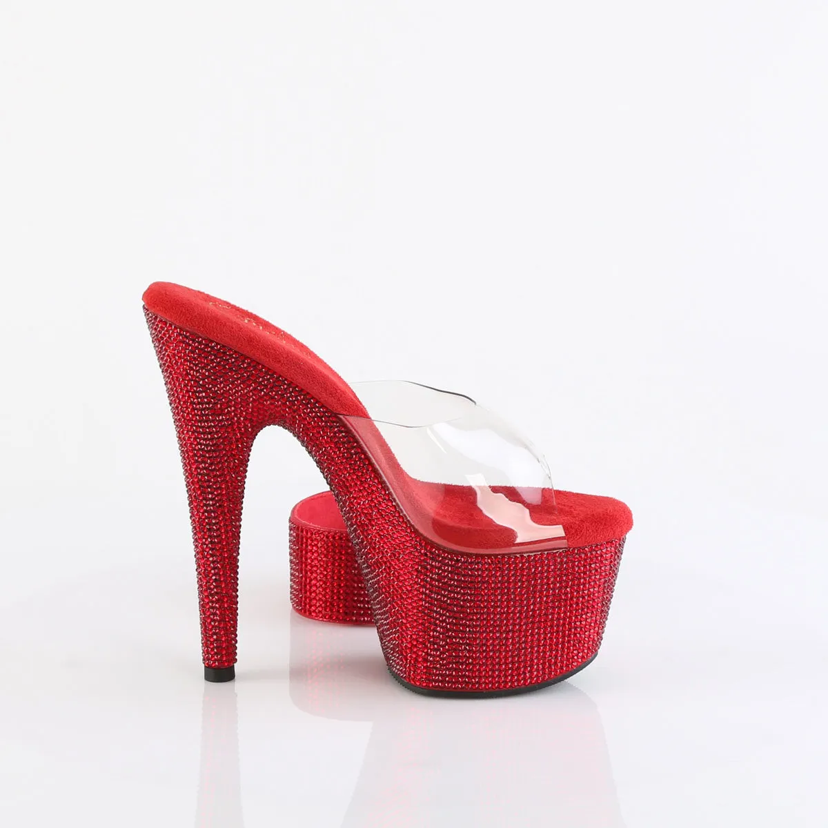 BEJEWELED-712RS  Clear/Ruby Red RS