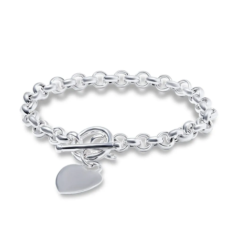 Belcher T Bar Bracelet in Sterling Silver