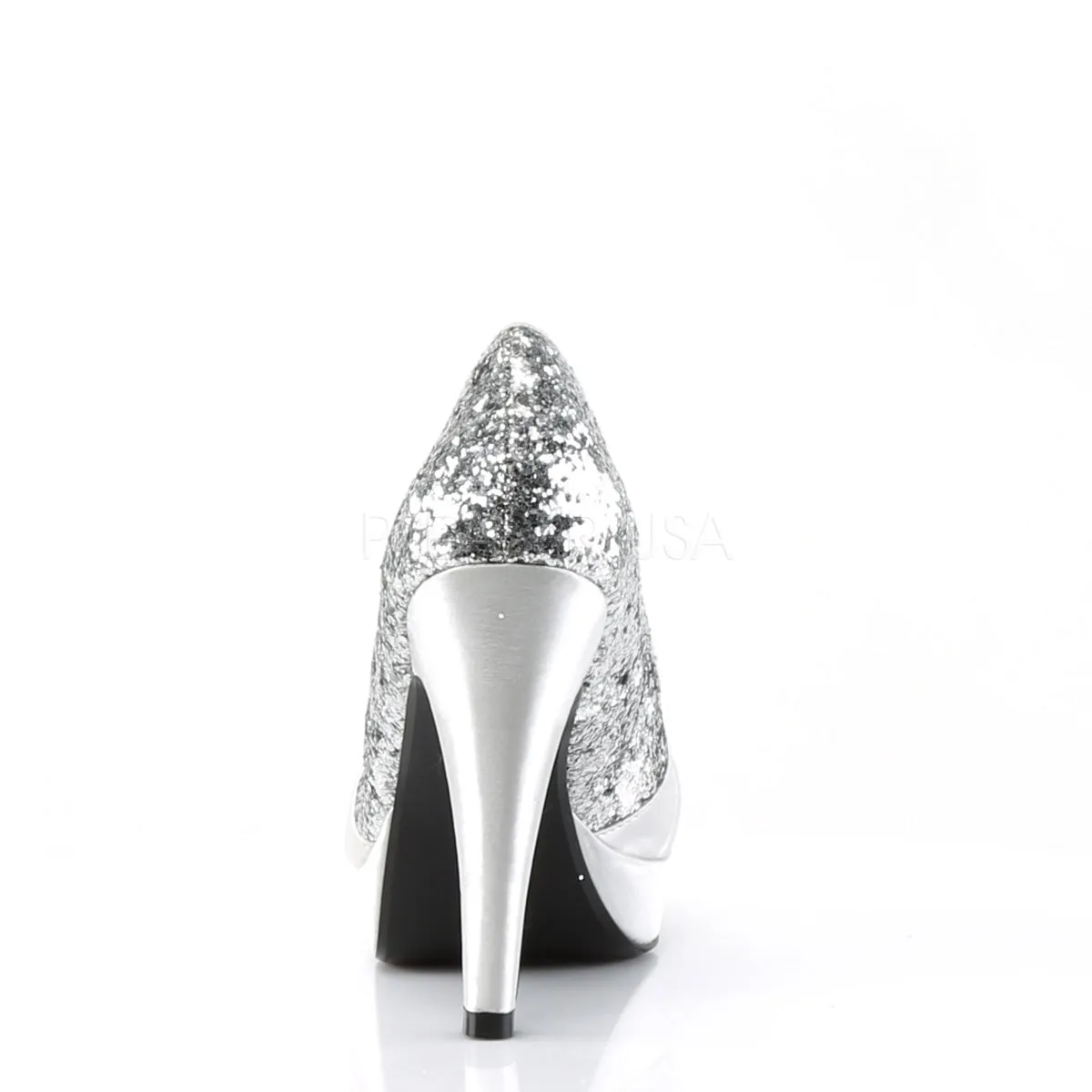 BETTIE-10  Silver Glitter-Satin