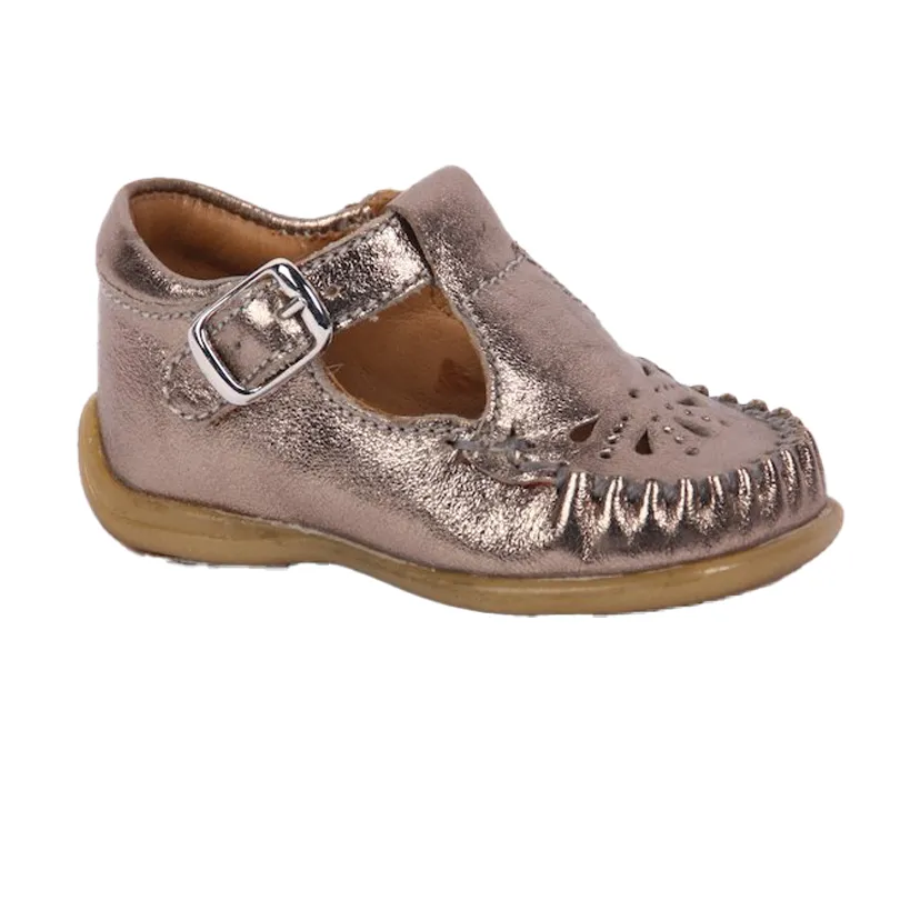 Bisgaard Sienna Leather T-Bar Shoes